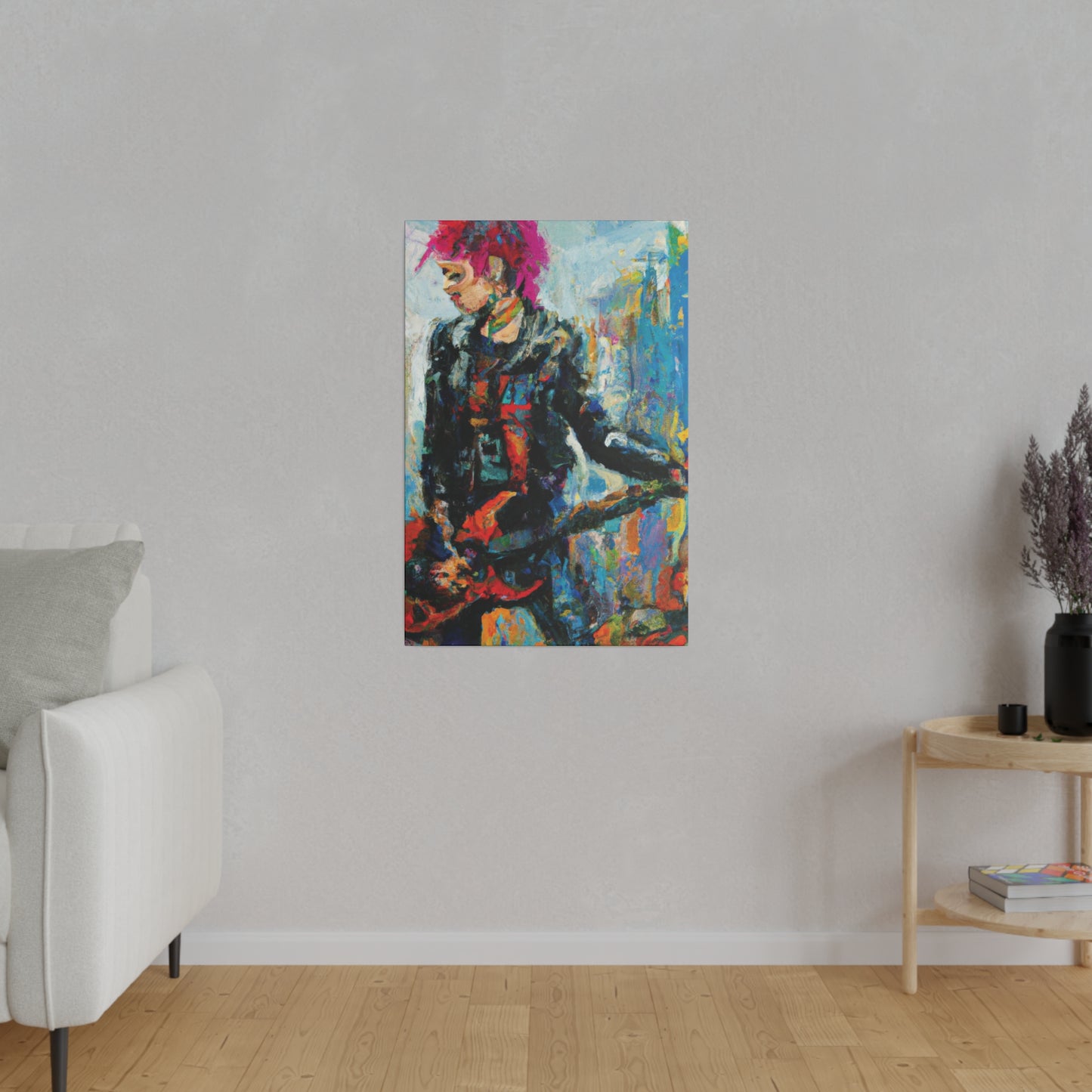 5258U - Rockstar Oil Painting Style Print | Poster | Home Decor | Wall Art | Music Art | Canvas