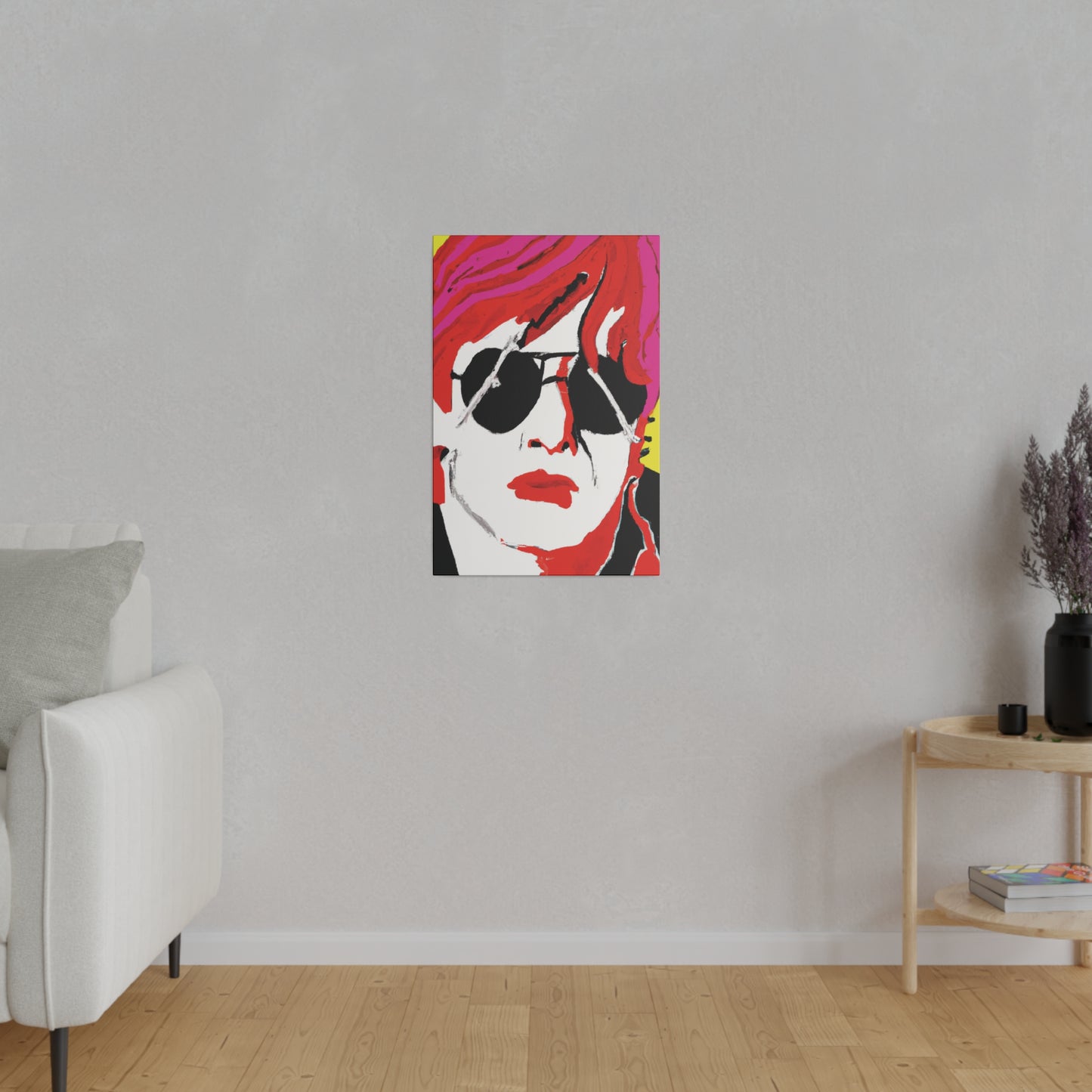 6831H - Rockstar Painting Print | Face | Abstract | Poster | Home Decor | Wall Art | Music Art | Canvas