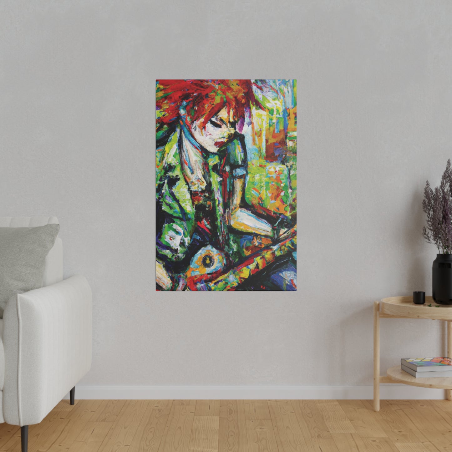 2204G - Rockstar Oil Painting Style Print | Poster | Home Decor | Wall Art | Music Art | Canvas