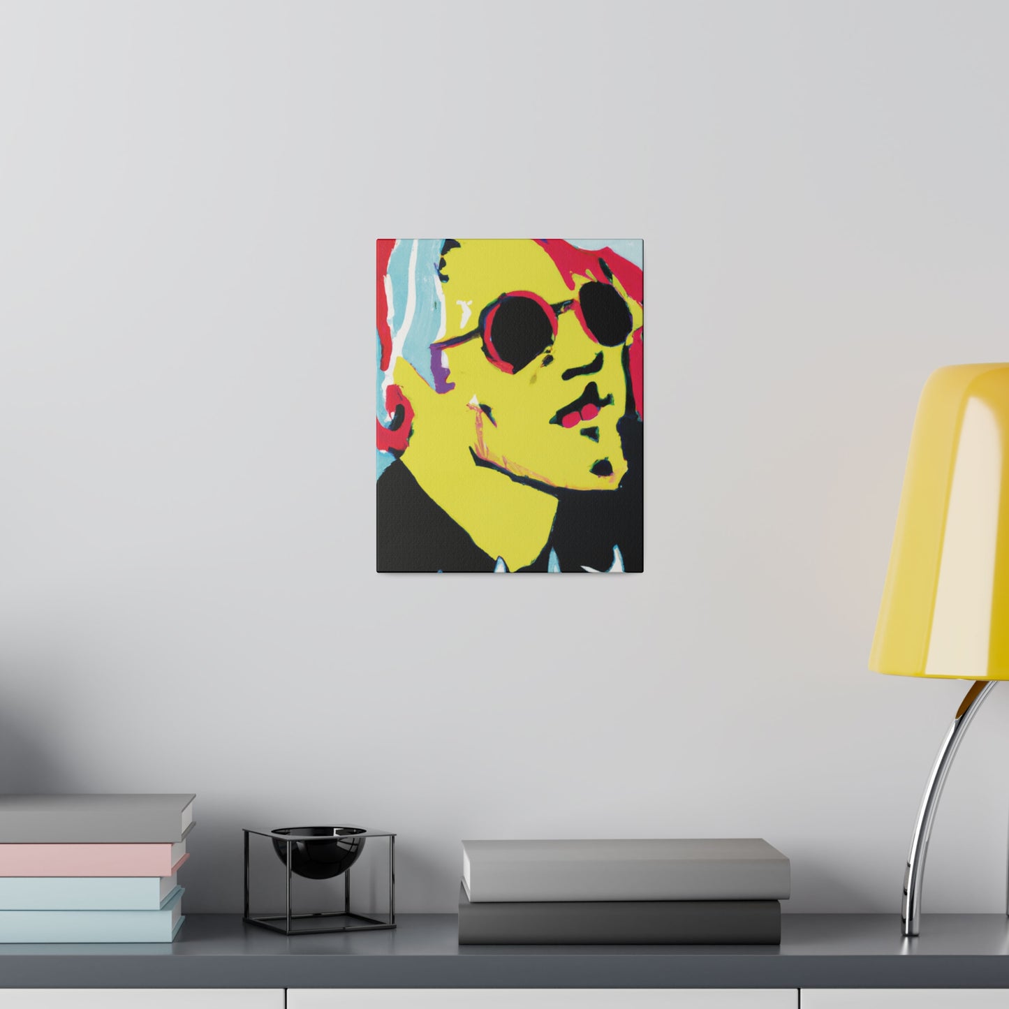 6475K - Rockstar Painting Print | Face | Abstract | Poster | Home Decor | Wall Art | Music Art | Canvas