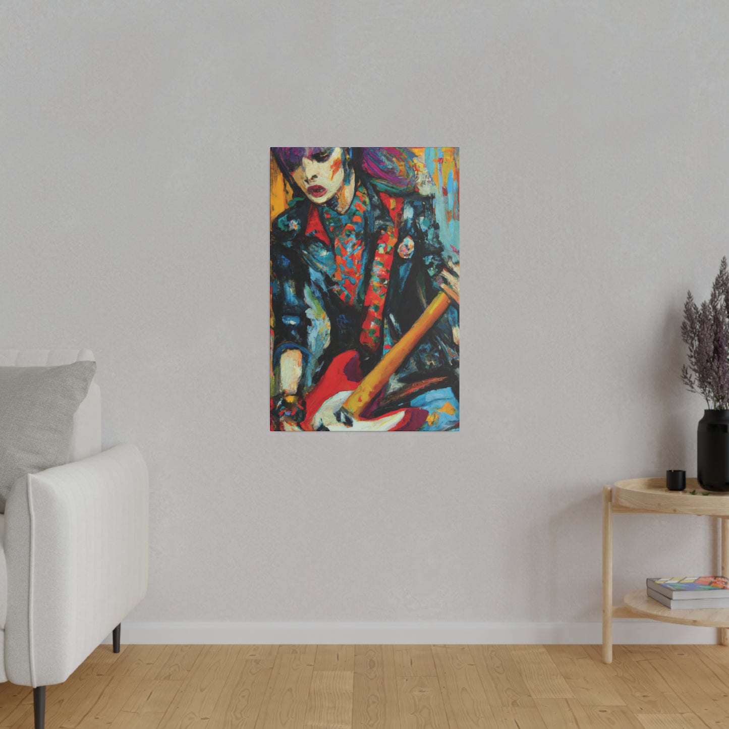9697B - Rockstar Oil Painting Style Print | Poster | Home Decor | Wall Art | Music Art | Canvas