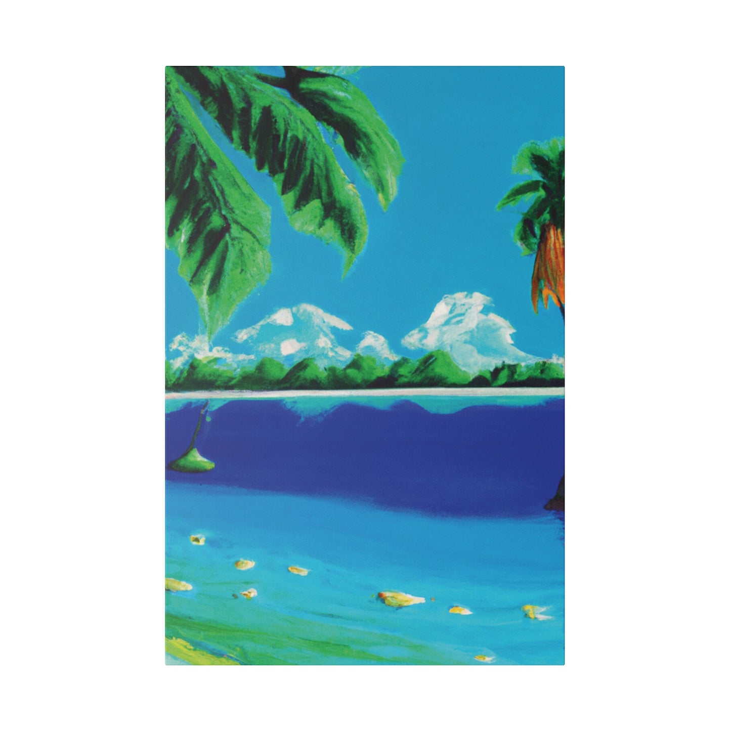 8246P - Bahamas Ocean Painting Print | Bahamas | Ocean | Beach | Poster | Home Decor | Wall Art | Canvas