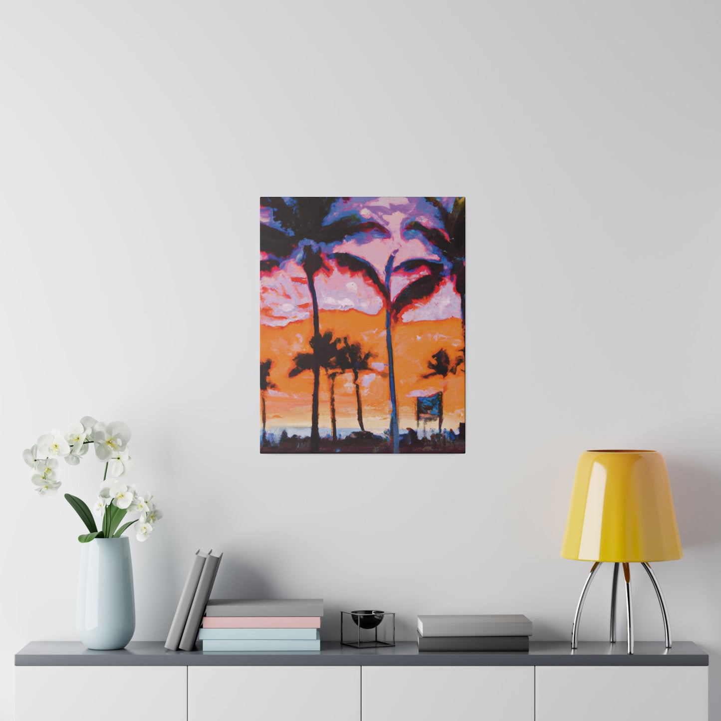 8373X - Miami Beach Sunset Painting Print | Miami | Beach | Sunset | Poster | Home Decor | Wall Art | Canvas