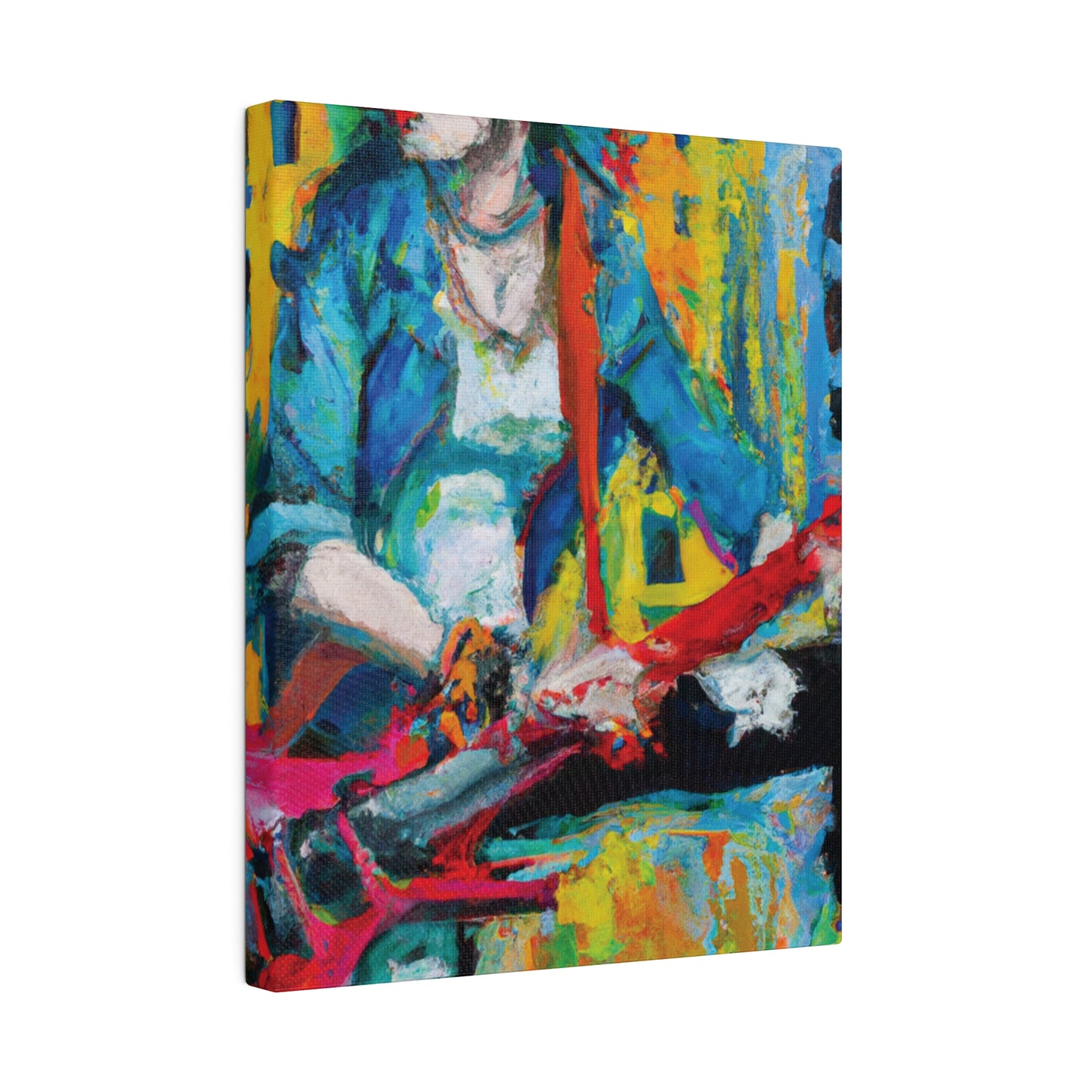 845K - Rockstar Oil Painting Style Print | Poster | Home Decor | Wall Art | Music Art | Canvas