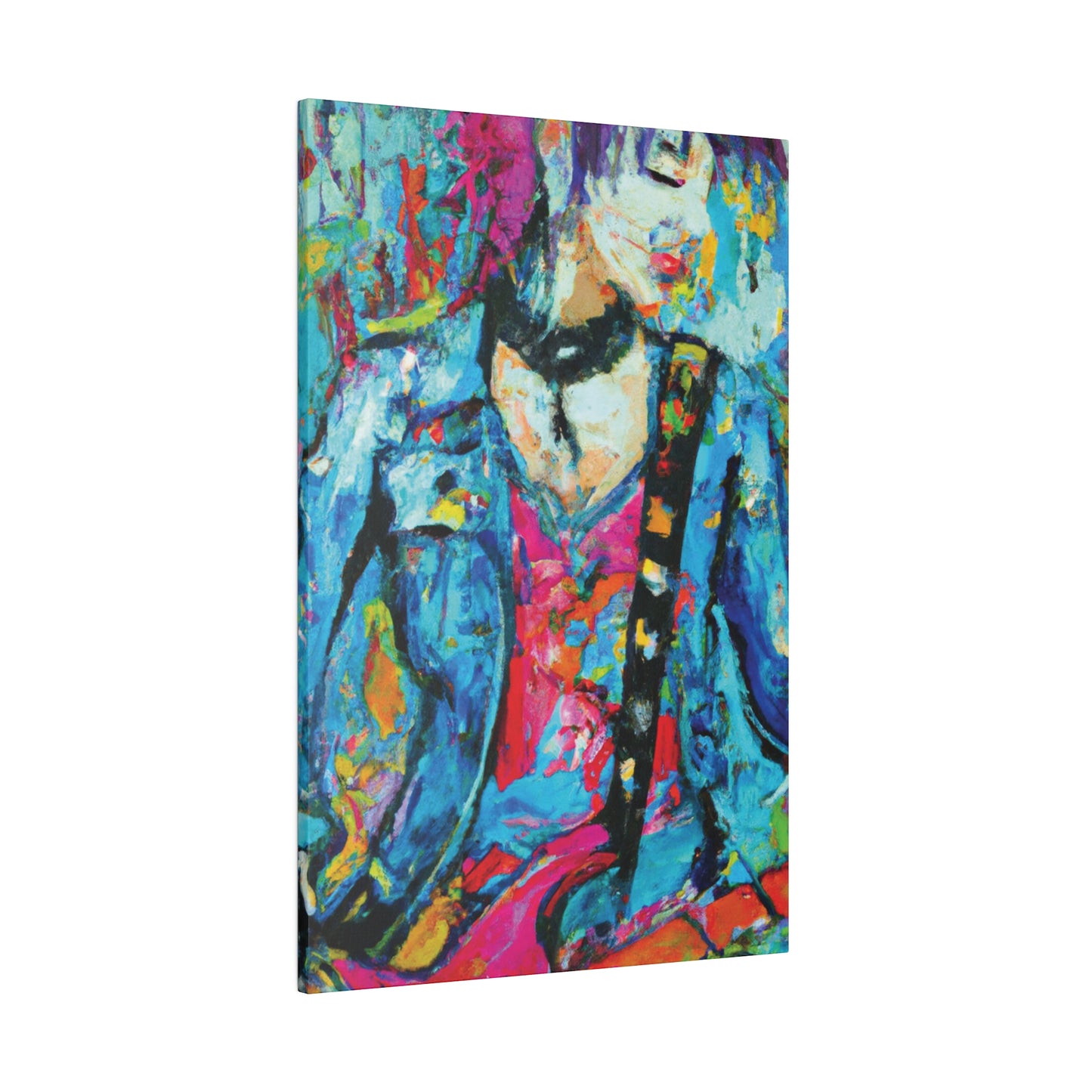 8374W - Rockstar Oil Painting Style Print | Poster | Home Decor | Wall Art | Music Art | Canvas