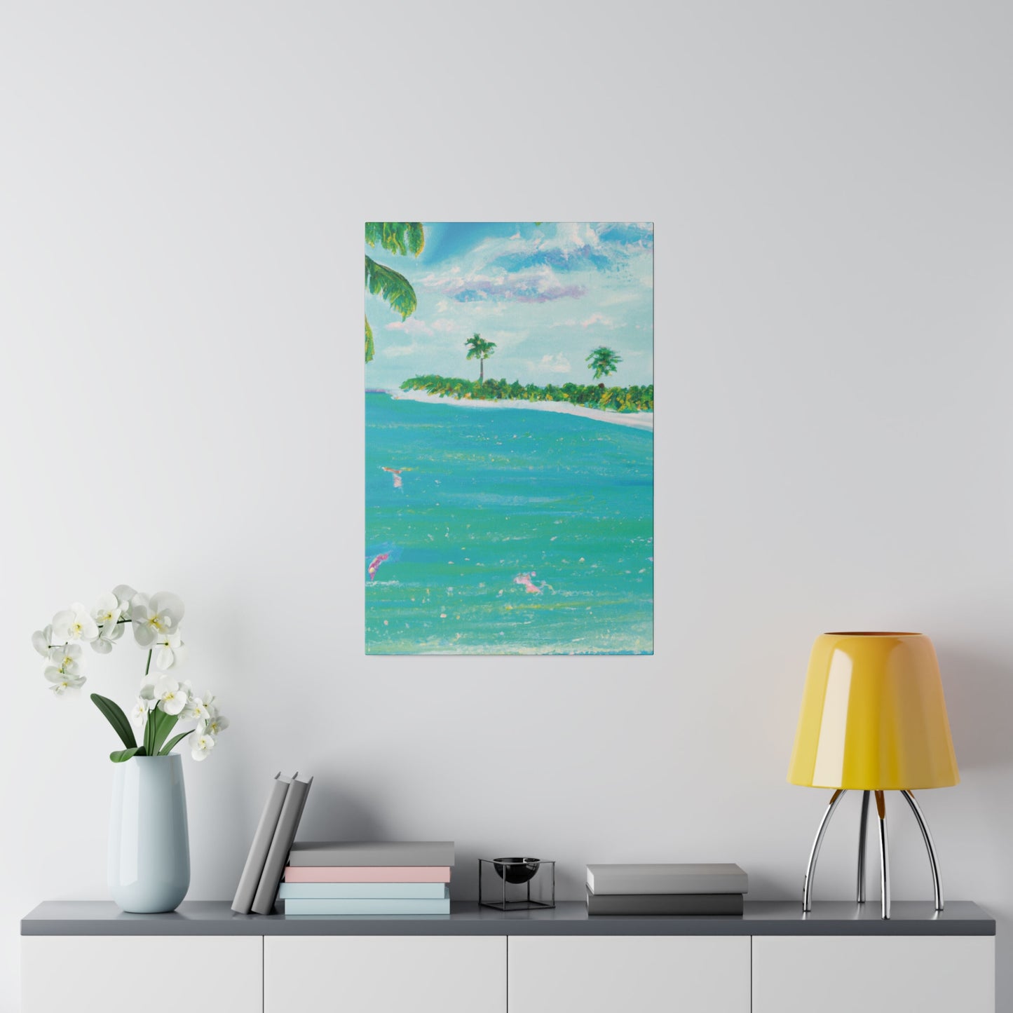 6576D - Bahamas Ocean Painting Print | Bahamas | Ocean | Beach | Poster | Home Decor | Wall Art | Canvas