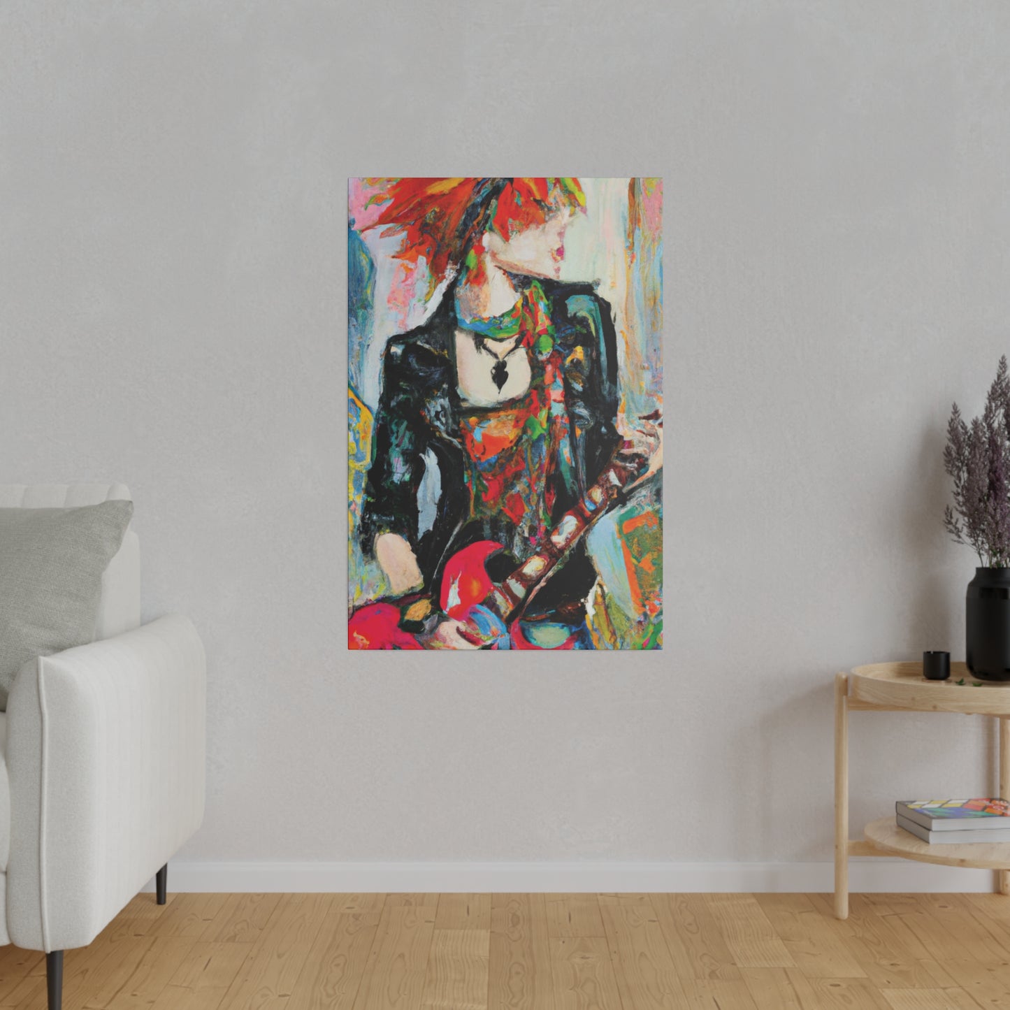 7482S - Rockstar Oil Painting Style Print | Poster | Home Decor | Wall Art | Music Art | Canvas