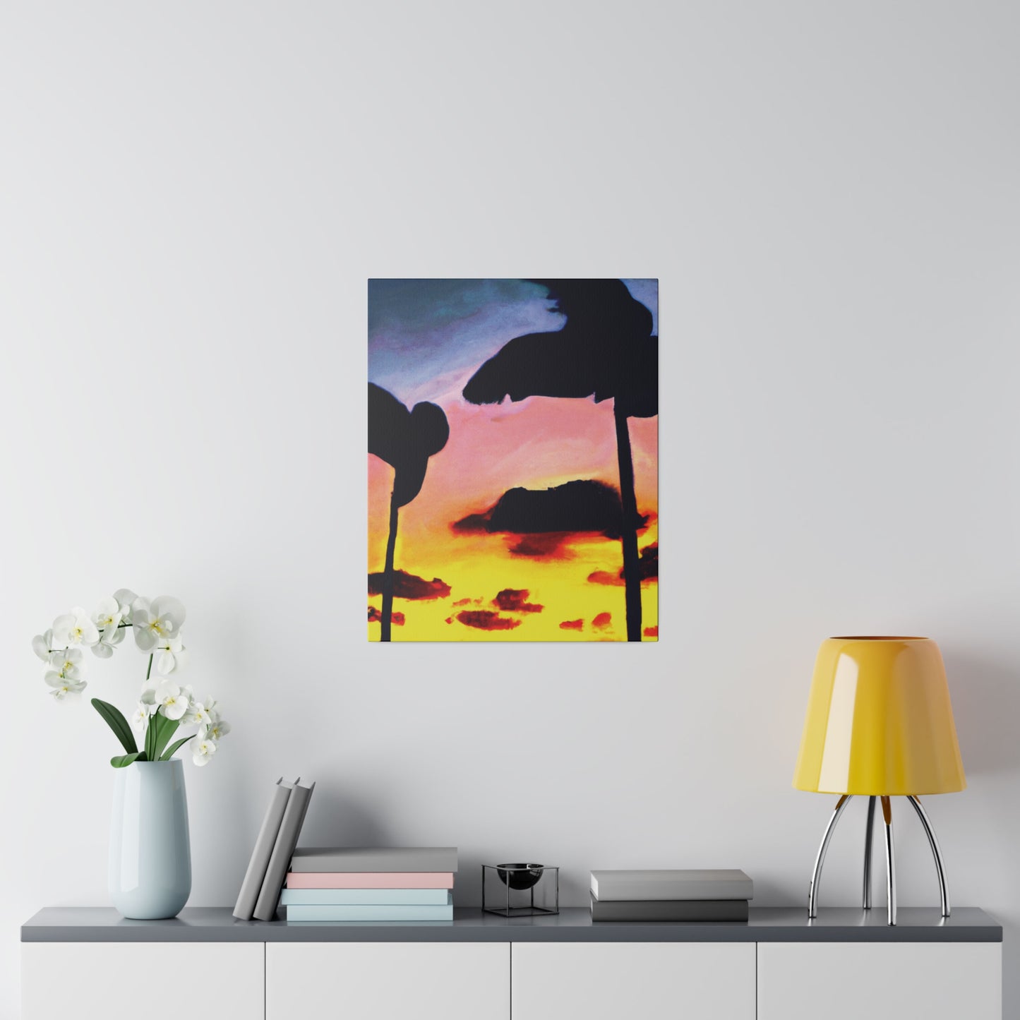 7515G - Miami Beach Sunset Painting Print | Miami | Beach | Sunset | Poster | Home Decor | Wall Art | Canvas