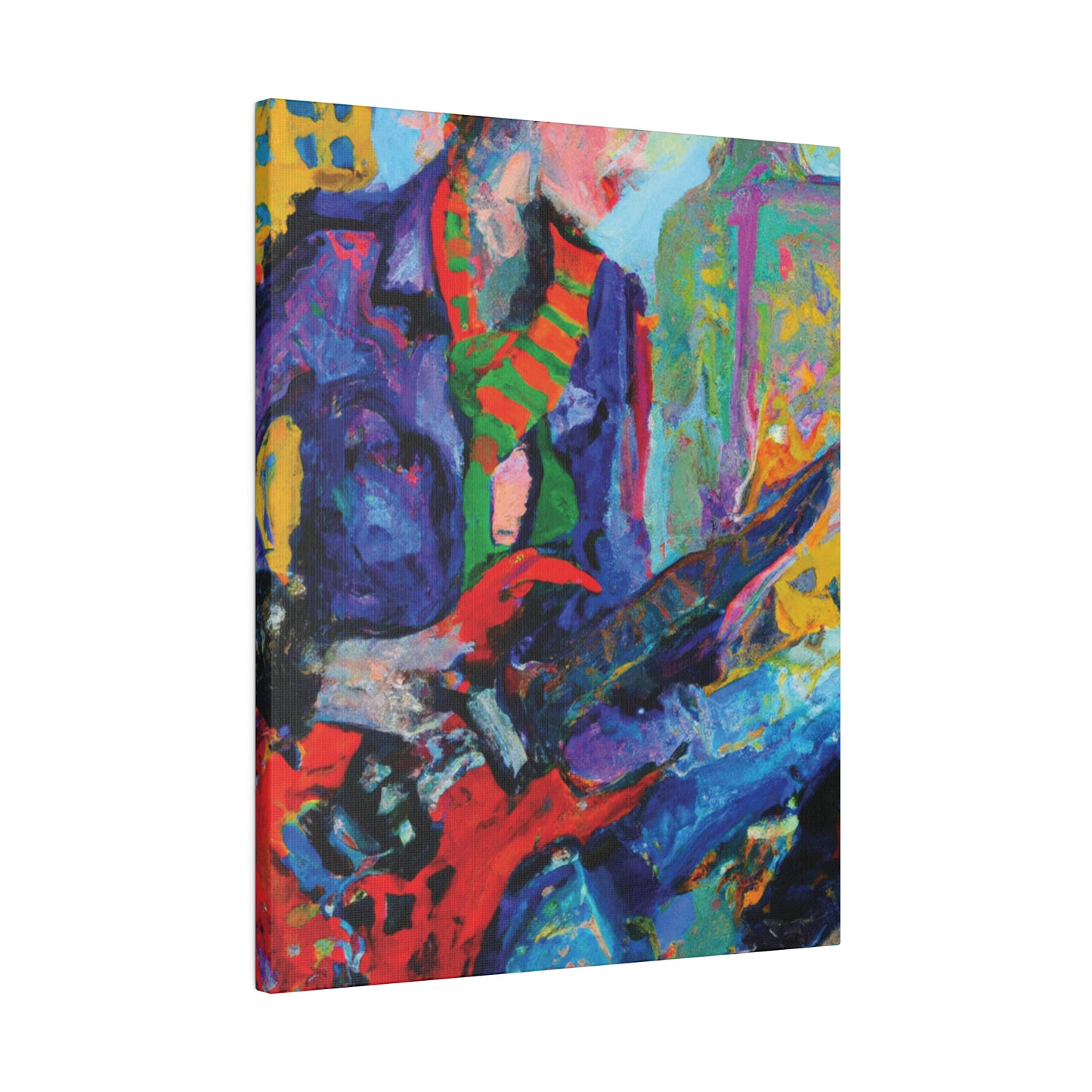 5227E - Rockstar Oil Painting Style Print | Poster | Home Decor | Wall Art | Music Art | Canvas