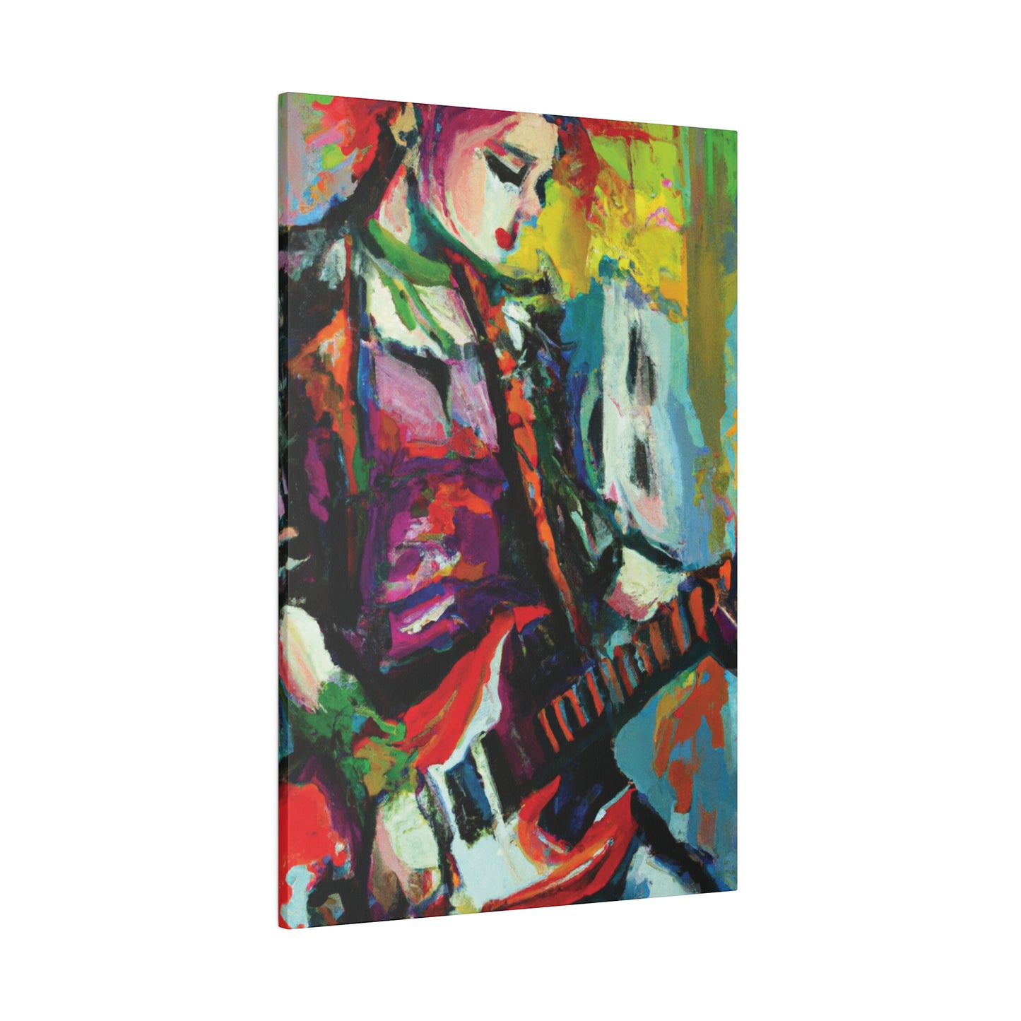 2671G - Rockstar Oil Painting Style Print | Poster | Home Decor | Wall Art | Music Art | Canvas