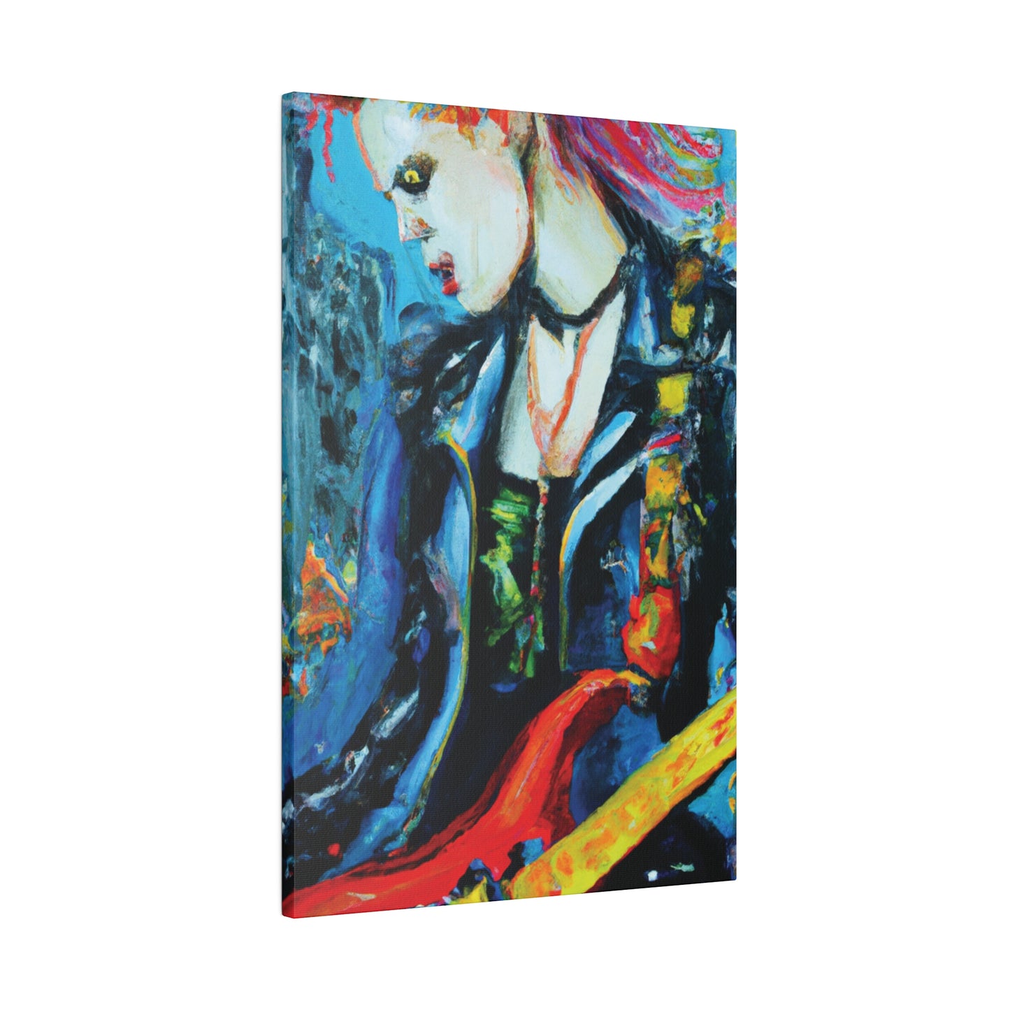 8900A - Rockstar Oil Painting Style Print | Poster | Home Decor | Wall Art | Music Art | Canvas