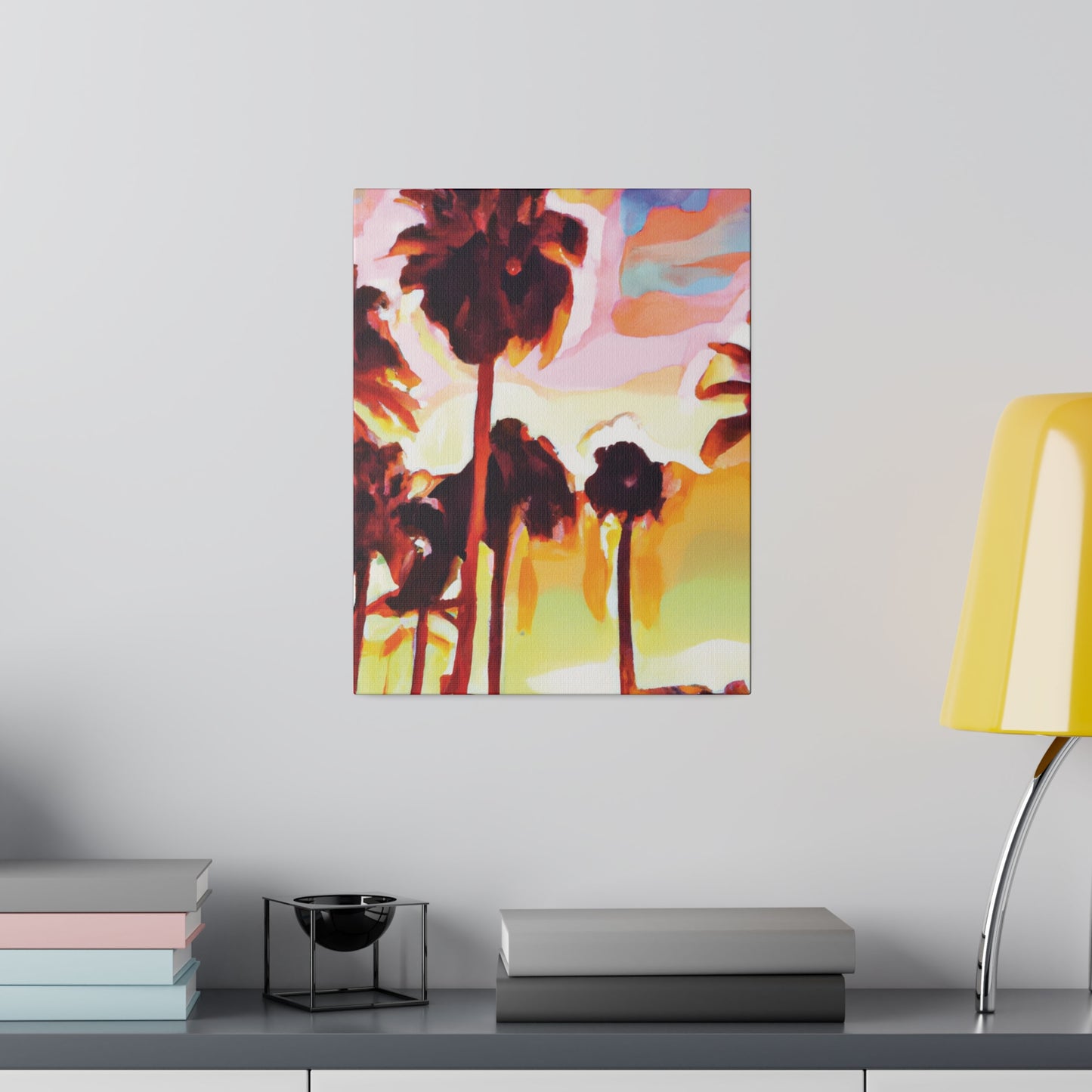 7678L - Miami Beach Sunset Painting Print | Miami | Beach | Sunset | Poster | Home Decor | Wall Art | Canvas