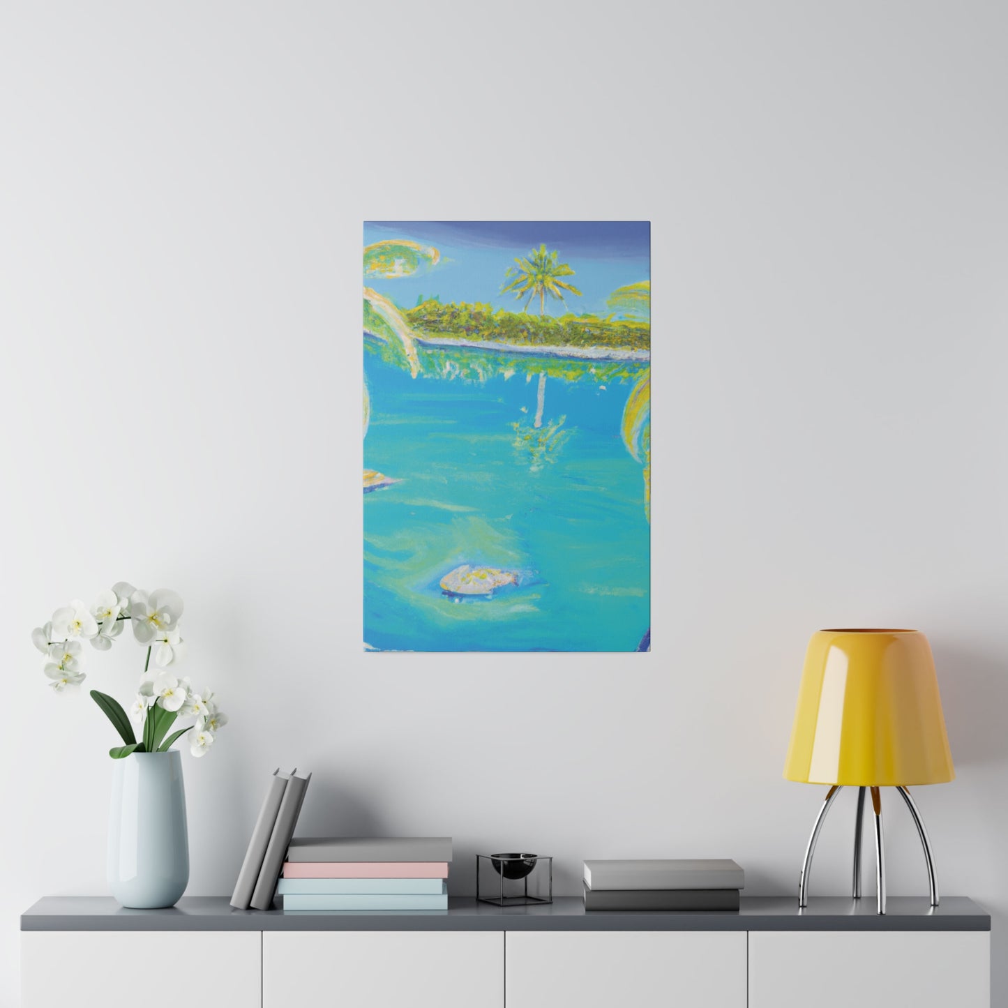 9546V - Bahamas Ocean Painting Print | Bahamas | Ocean | Beach | Poster | Home Decor | Wall Art | Canvas