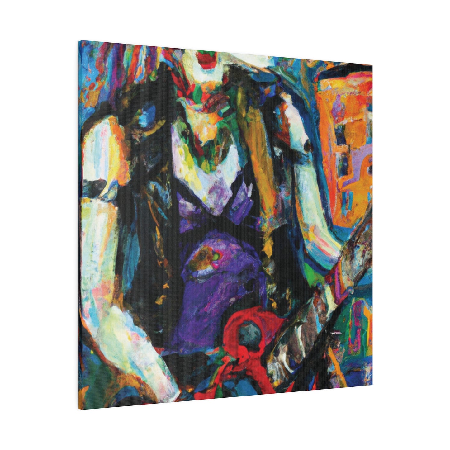 6874R - Rockstar Oil Painting Style Print | Poster | Home Decor | Wall Art | Music Art | Canvas