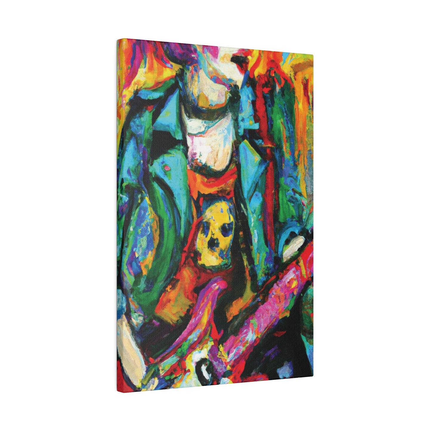 3118K - Rockstar Oil Painting Style Print | Poster | Home Decor | Wall Art | Music Art | Canvas