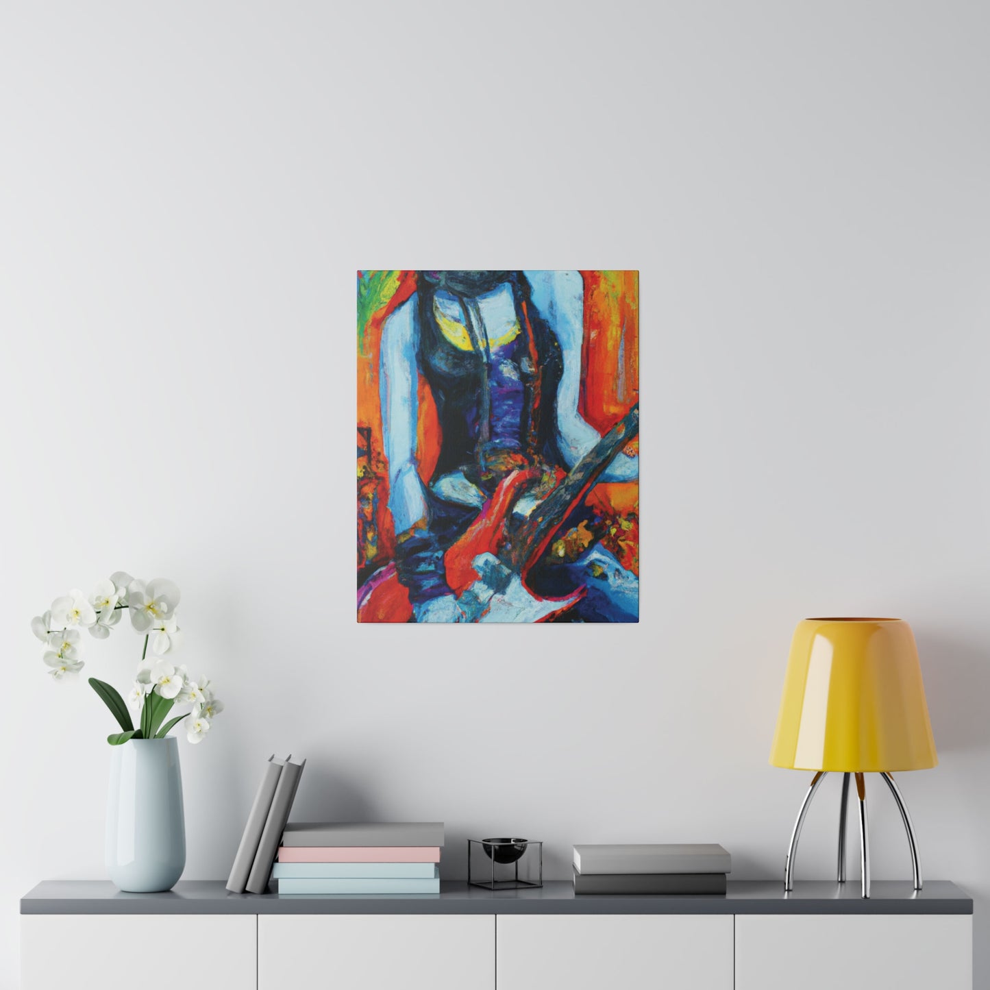9232G - Rockstar Oil Painting Style Print | Poster | Home Decor | Wall Art | Music Art | Canvas