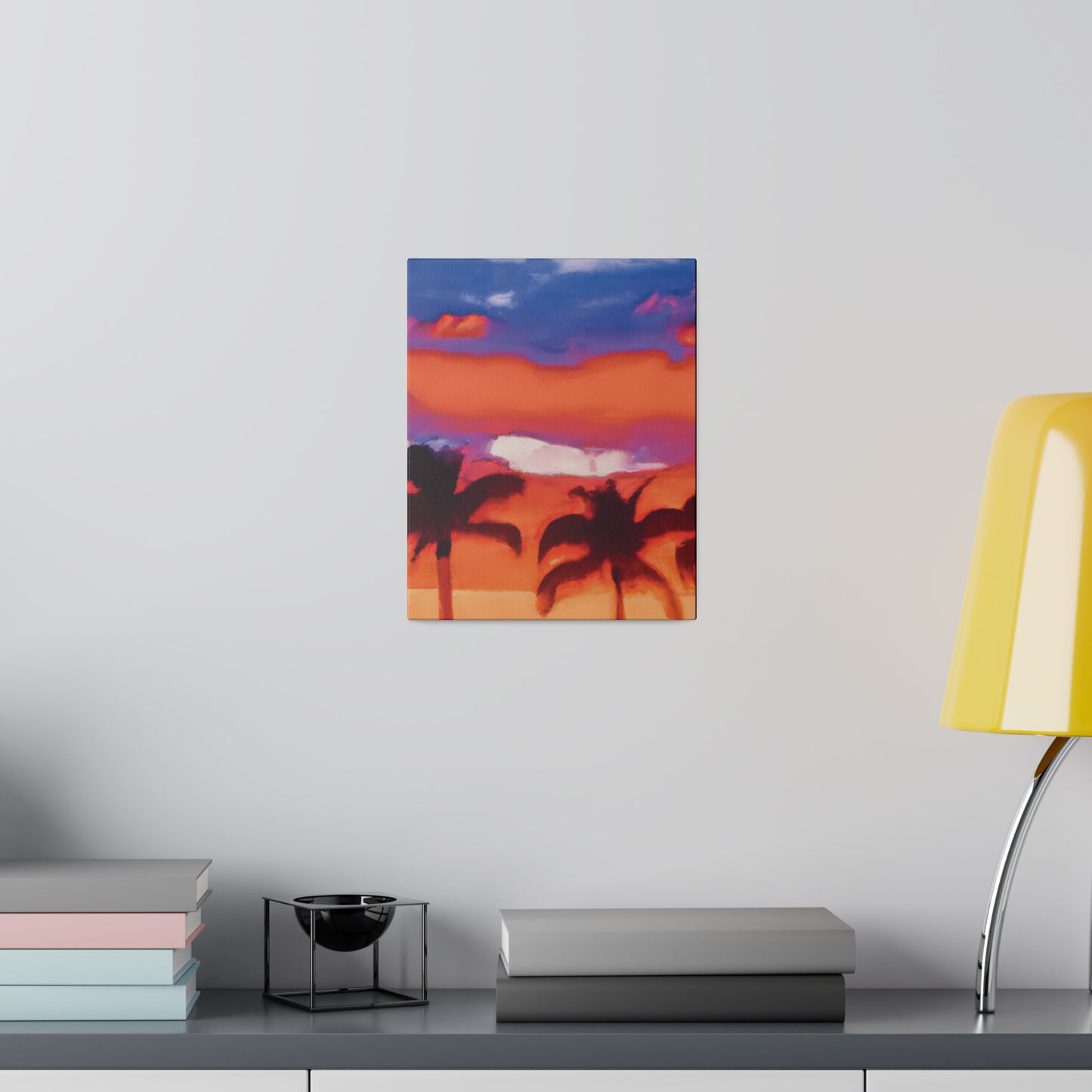 8546B - Miami Beach Sunset Painting Print | Miami | Beach | Sunset | Poster | Home Decor | Wall Art | Canvas