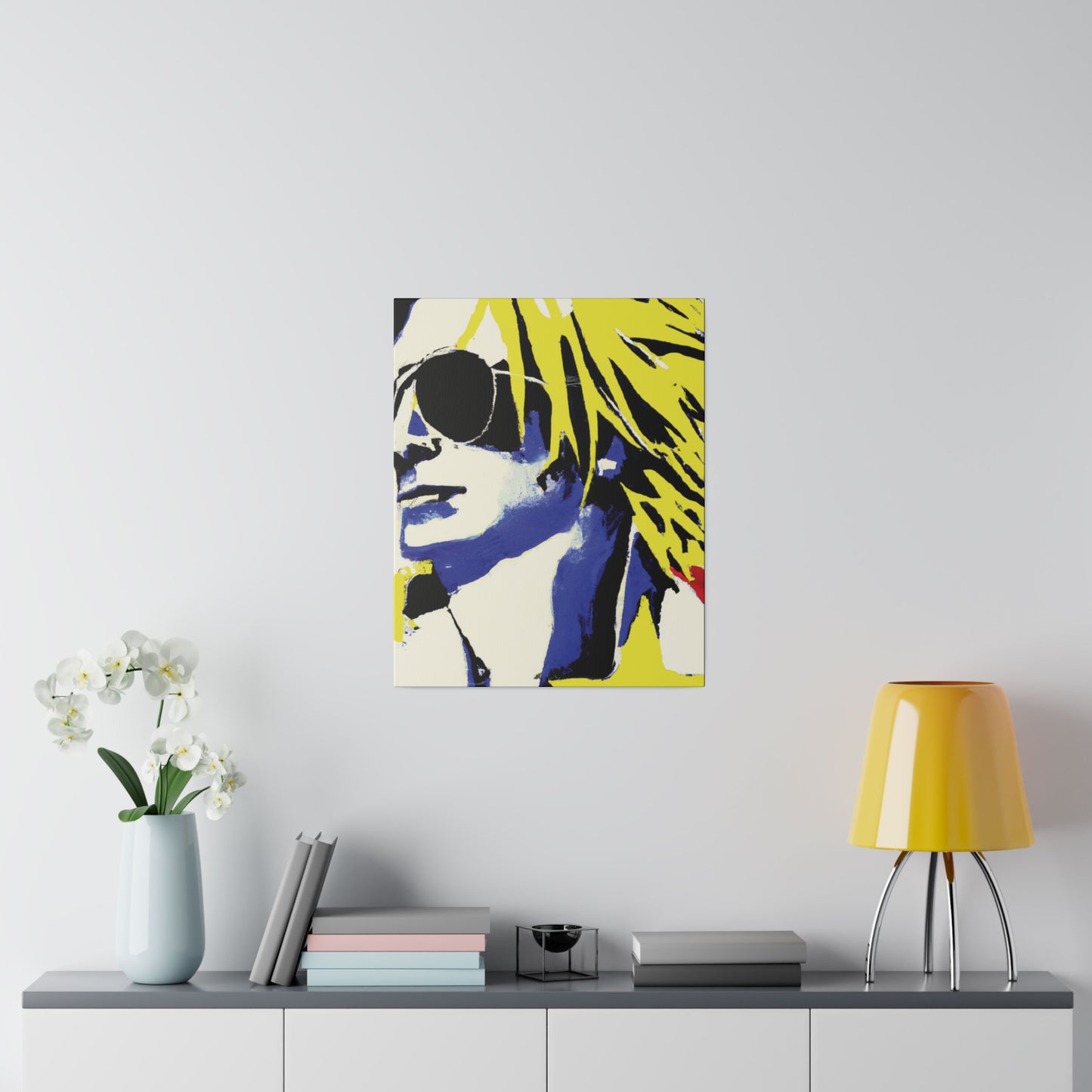 8928P - Rockstar Painting Print | Face | Abstract | Poster | Home Decor | Wall Art | Music Art | Canvas