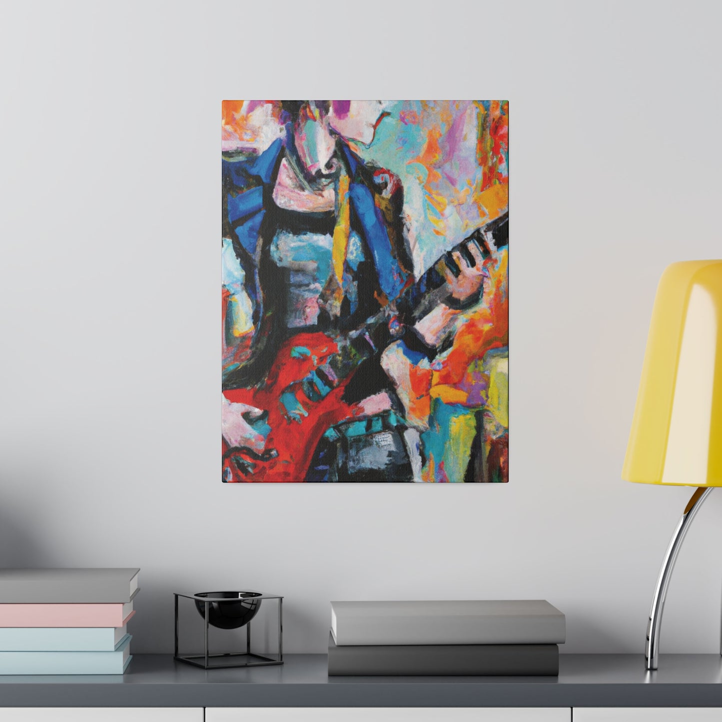 3278V - Rockstar Oil Painting Style Print | Poster | Home Decor | Wall Art | Music Art | Canvas