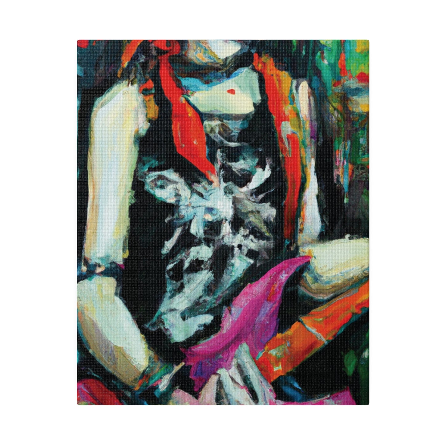 7134X - Rockstar Oil Painting Style Print | Poster | Home Decor | Wall Art | Music Art | Canvas