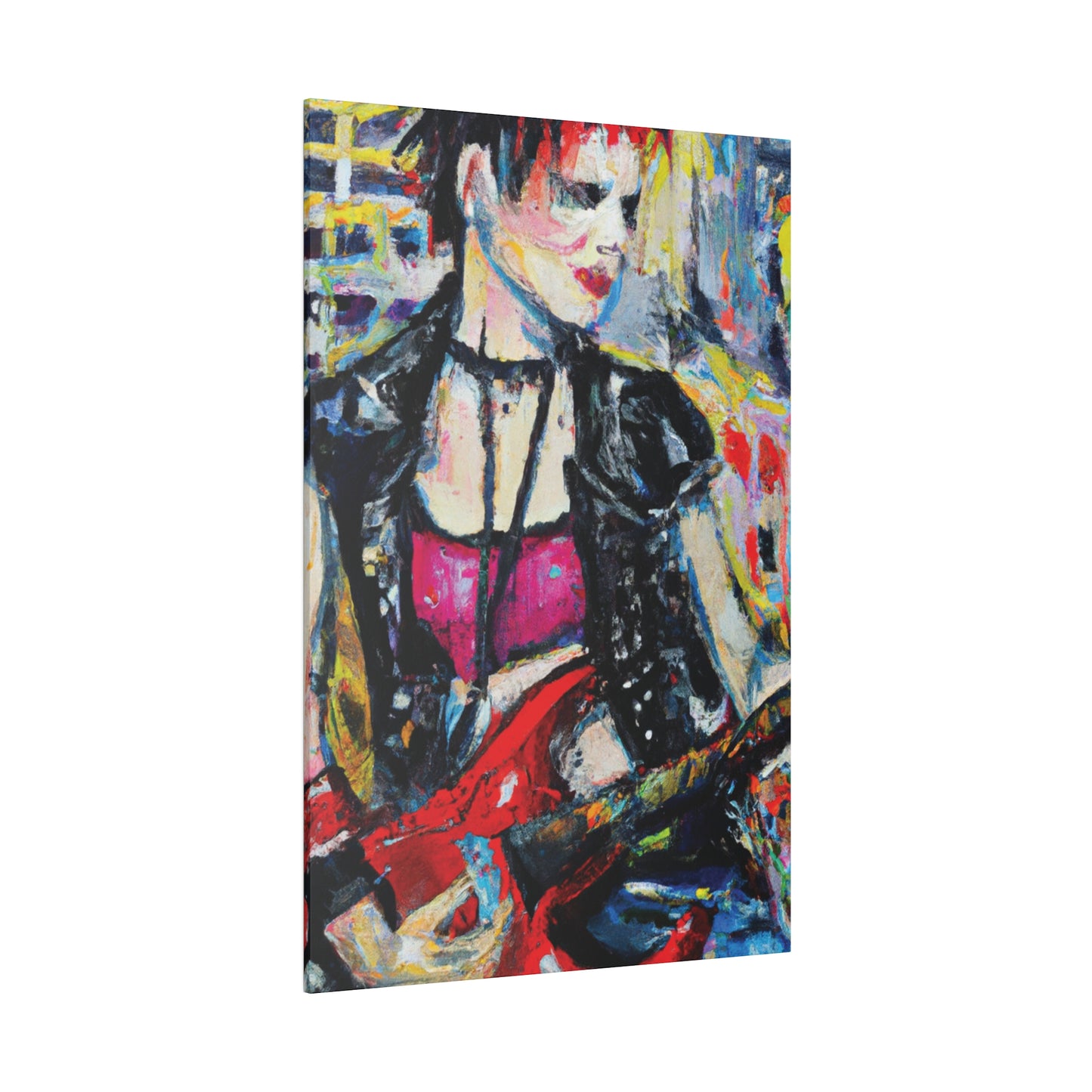 6167B - Rockstar Oil Painting Style Print | Poster | Home Decor | Wall Art | Music Art | Canvas