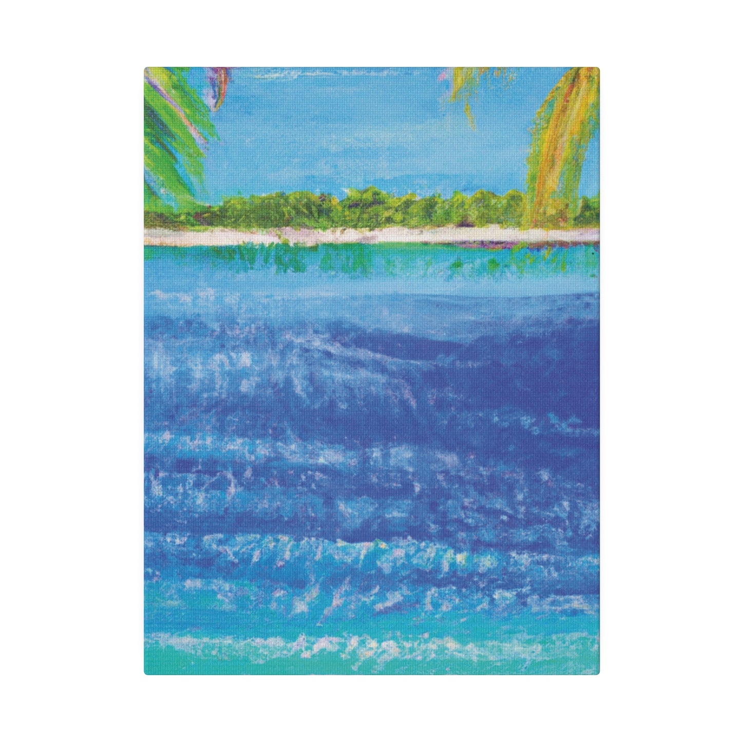 5045T - Bahamas Ocean Painting Print | Bahamas | Ocean | Beach | Poster | Home Decor | Wall Art | Canvas