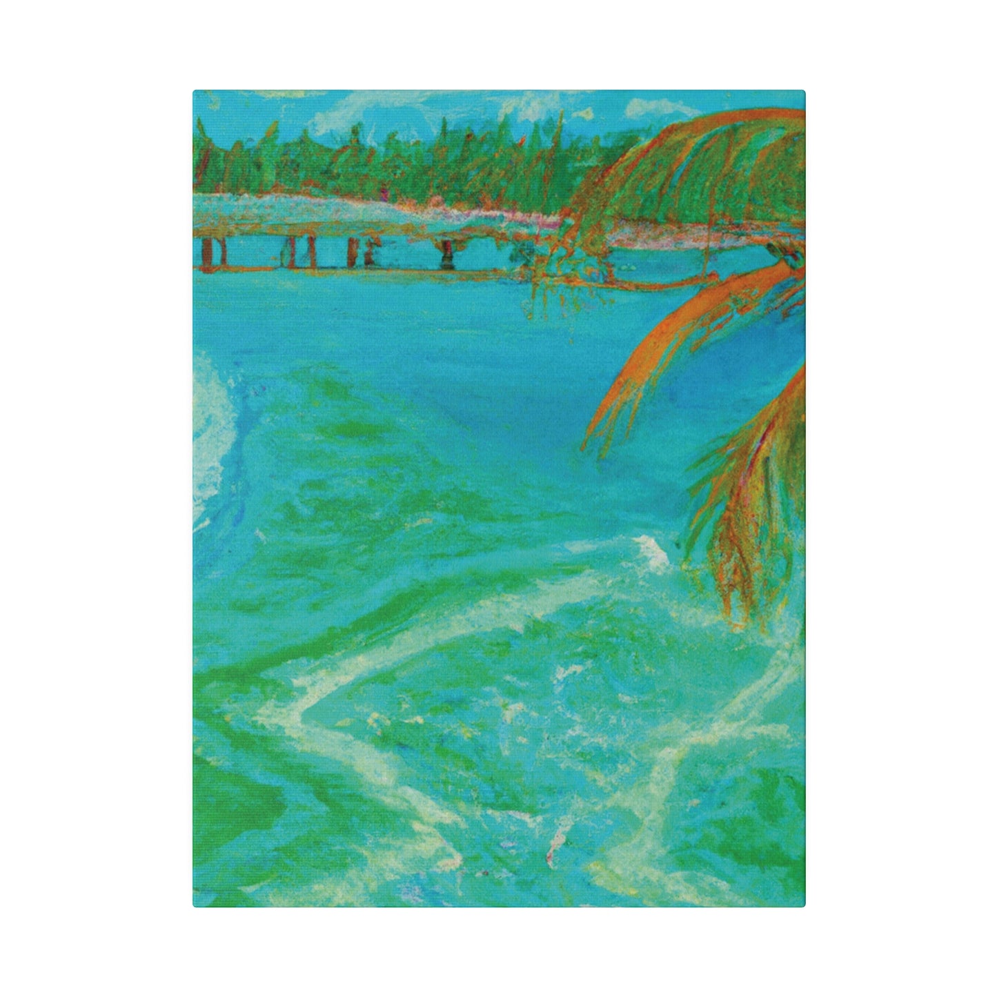 8864B - Bahamas Ocean Painting Print | Bahamas | Ocean | Beach | Poster | Home Decor | Wall Art | Canvas
