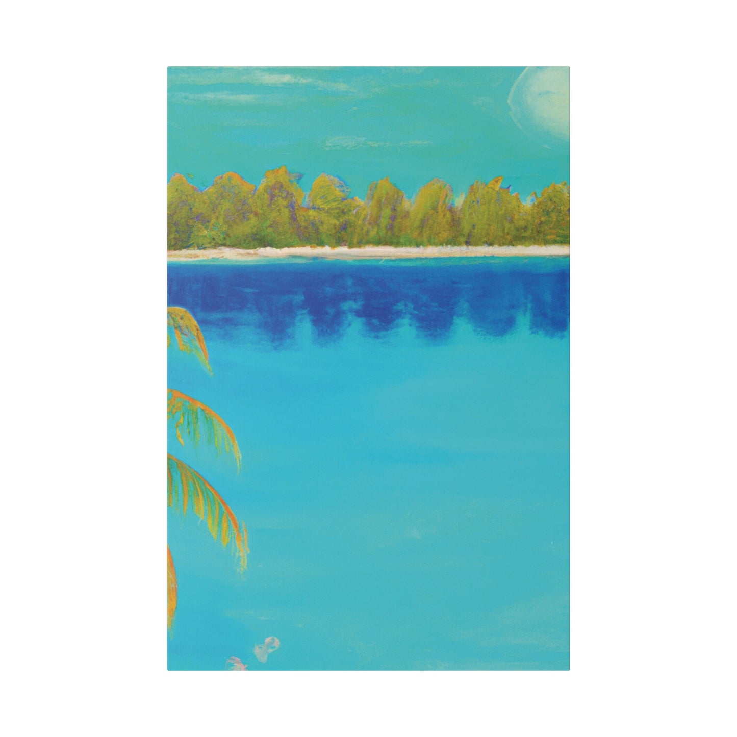 9134K - Bahamas Ocean Painting Print | Bahamas | Ocean | Beach | Poster | Home Decor | Wall Art | Canvas