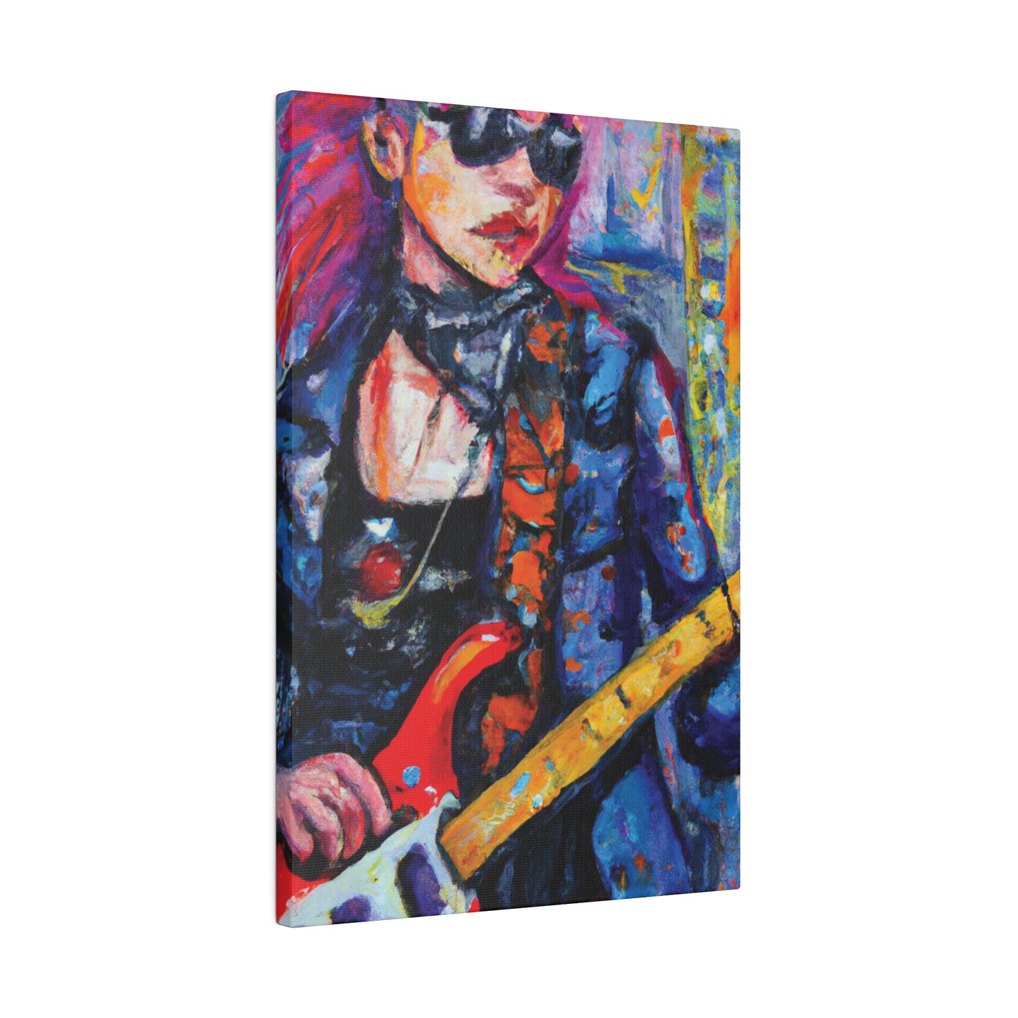 9231K - Rockstar Oil Painting Style Print | Poster | Home Decor | Wall Art | Music Art | Canvas