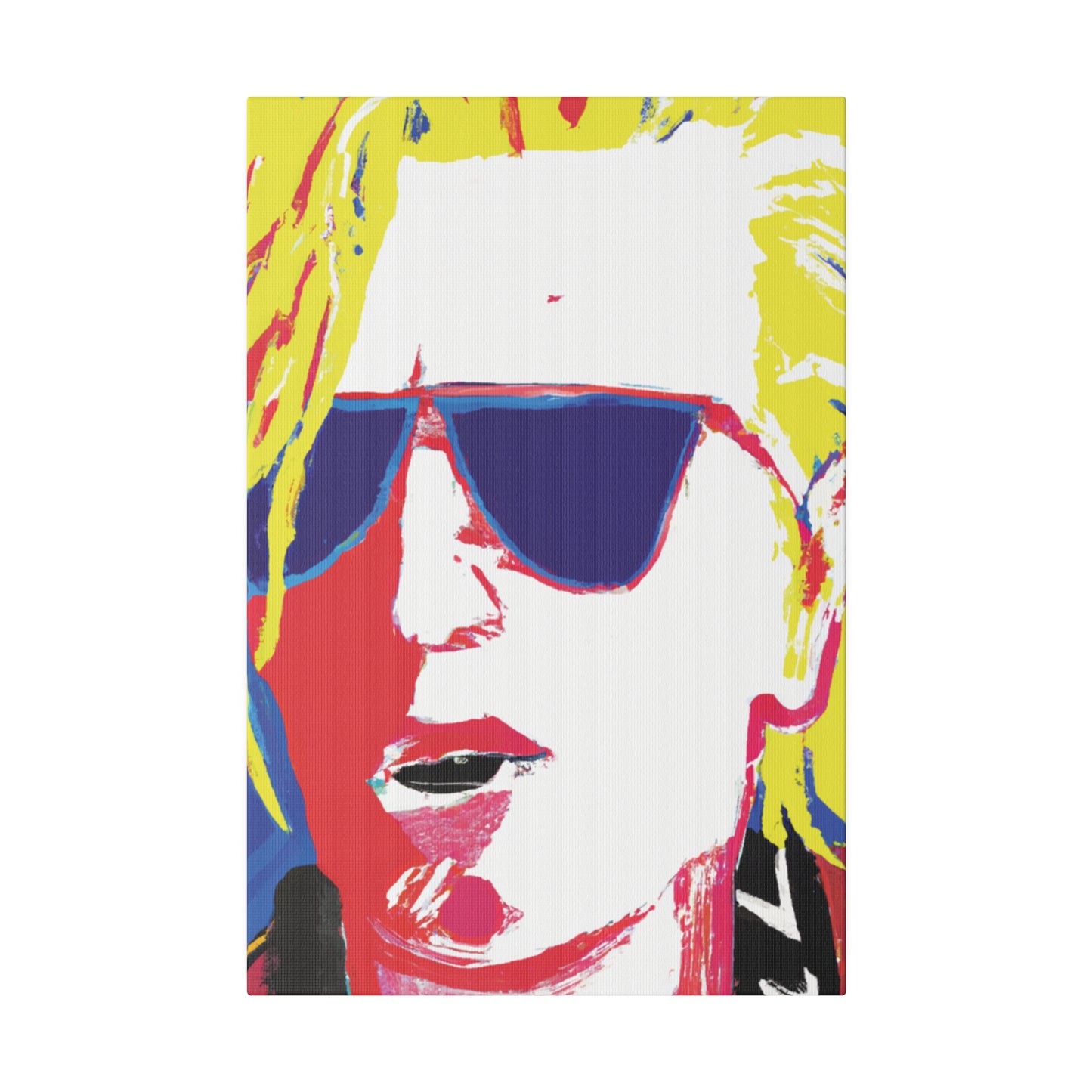 7405Y - Rockstar Painting Print | Face | Abstract | Poster | Home Decor | Wall Art | Music Art | Canvas