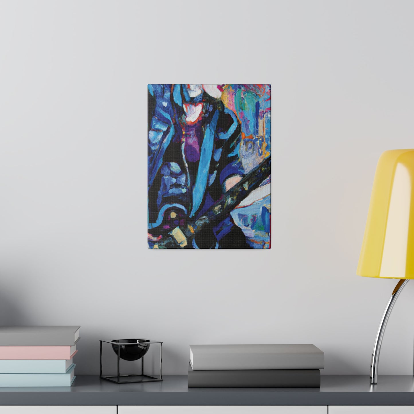 7204K - Rockstar Oil Painting Style Print | Poster | Home Decor | Wall Art | Music Art | Canvas