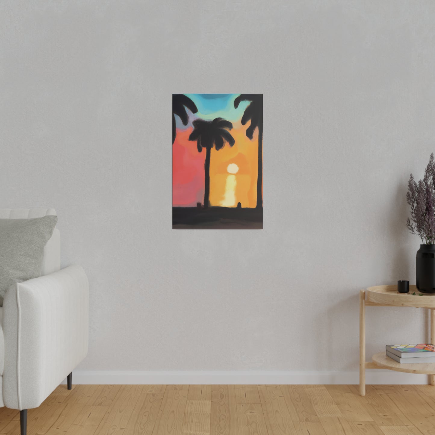 9529K - Miami Beach Sunset Painting Print | Miami | Beach | Sunset | Poster | Home Decor | Wall Art | Canvas