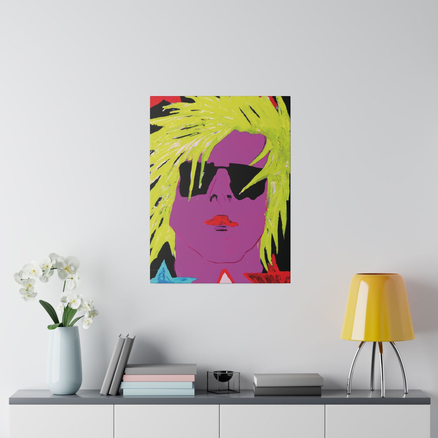 3271U - Rockstar Painting Print | Face | Abstract | Poster | Home Decor | Wall Art | Music Art | Canvas