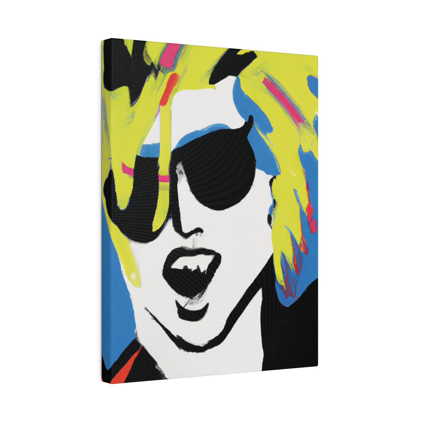 7500X - Rockstar Painting Print | Face | Abstract | Poster | Home Decor | Wall Art | Music Art | Canvas