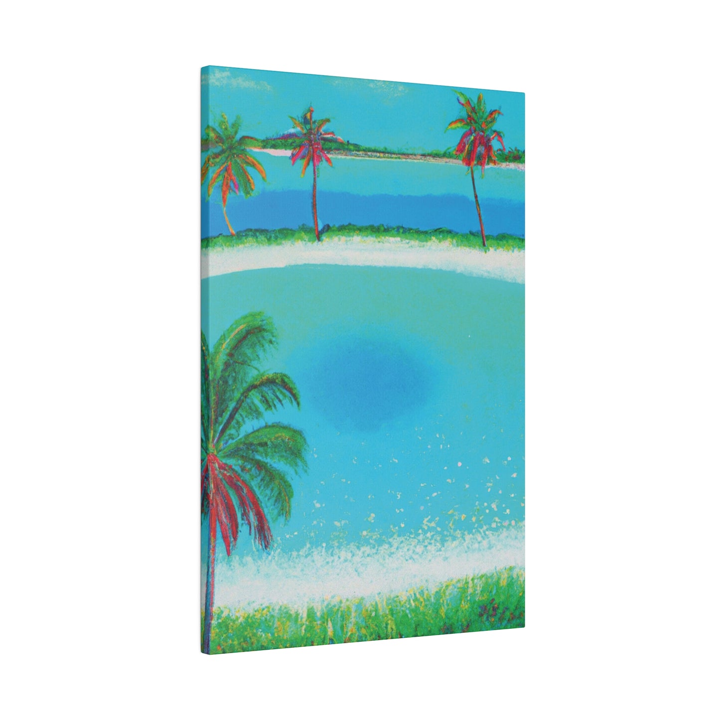 2198G - Bahamas Ocean Painting Print | Bahamas | Ocean | Beach | Poster | Home Decor | Wall Art | Canvas