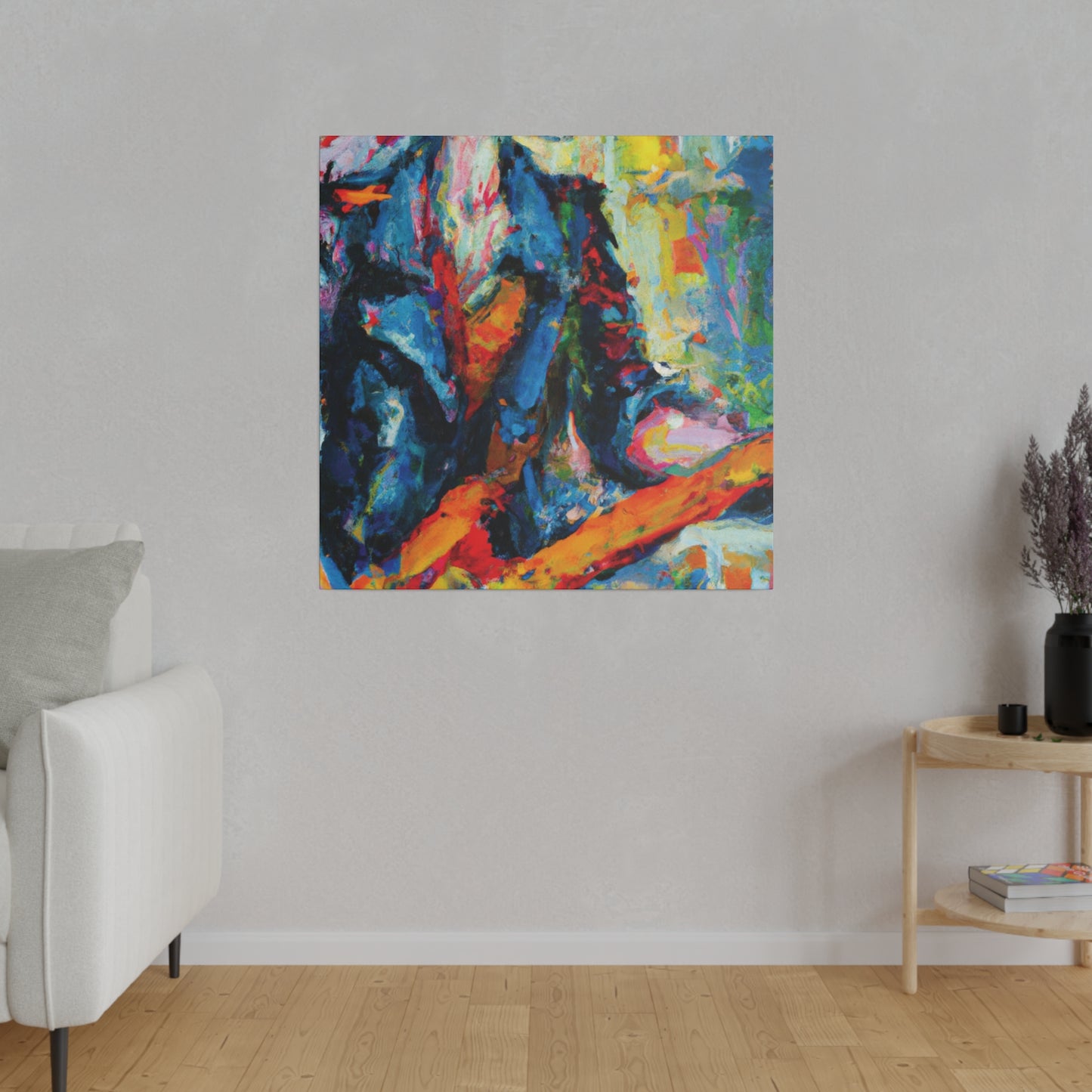 5379F - Rockstar Oil Painting Style Print | Poster | Home Decor | Wall Art | Music Art | Canvas