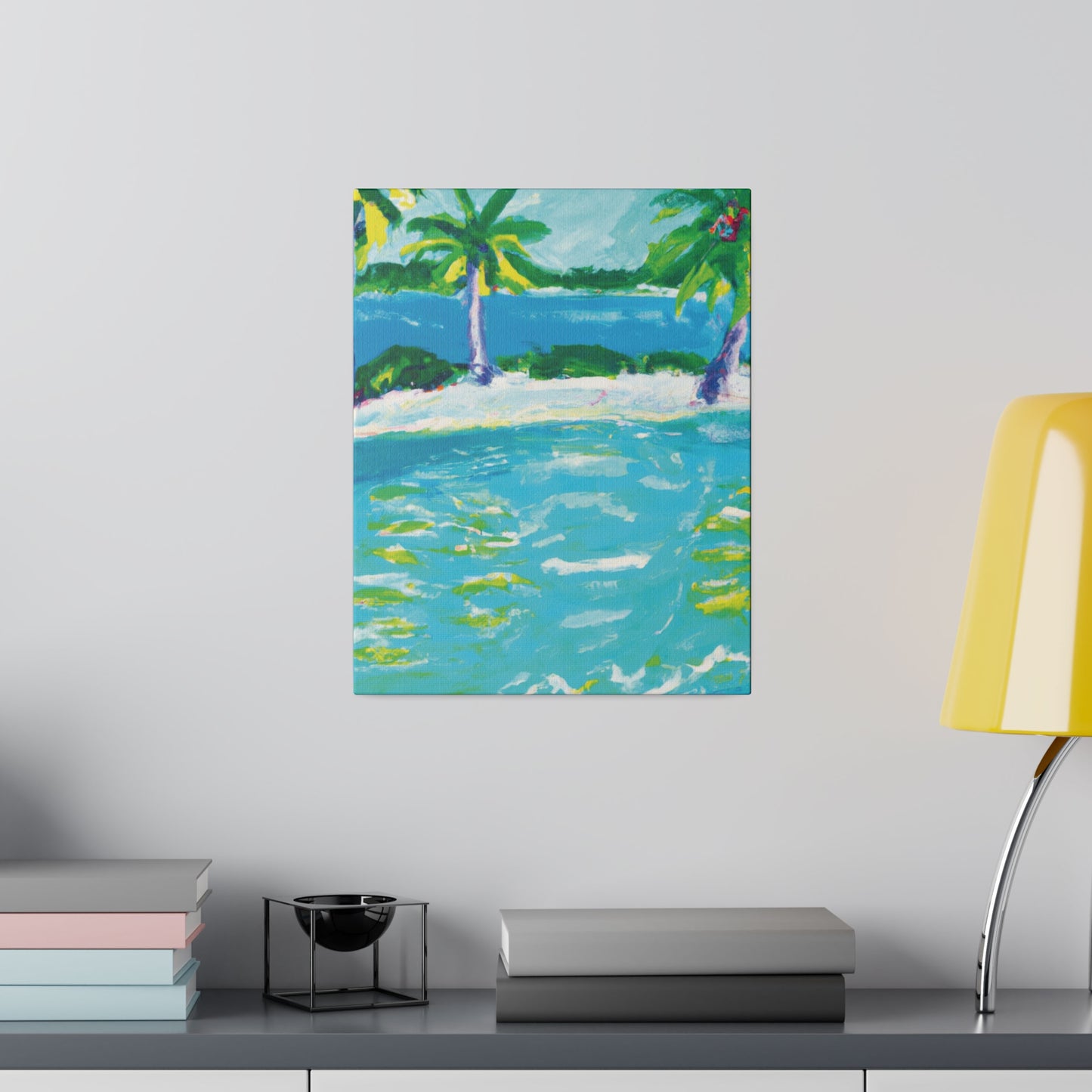 9256K - Bahamas Ocean Painting Print | Bahamas | Ocean | Beach | Poster | Home Decor | Wall Art | Canvas