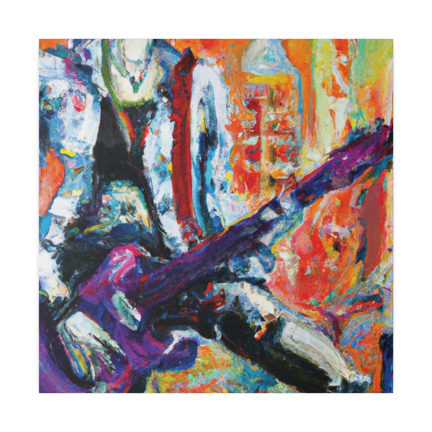 6891P - Rockstar Oil Painting Style Print | Poster | Home Decor | Wall Art | Music Art | Canvas