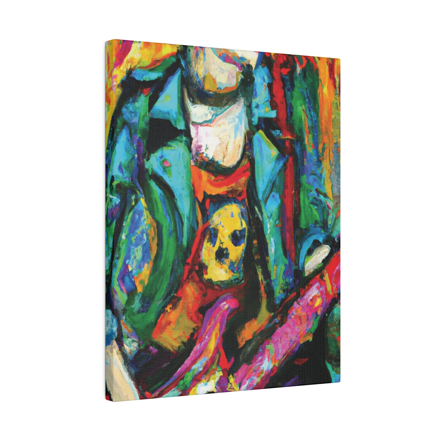 3118K - Rockstar Oil Painting Style Print | Poster | Home Decor | Wall Art | Music Art | Canvas