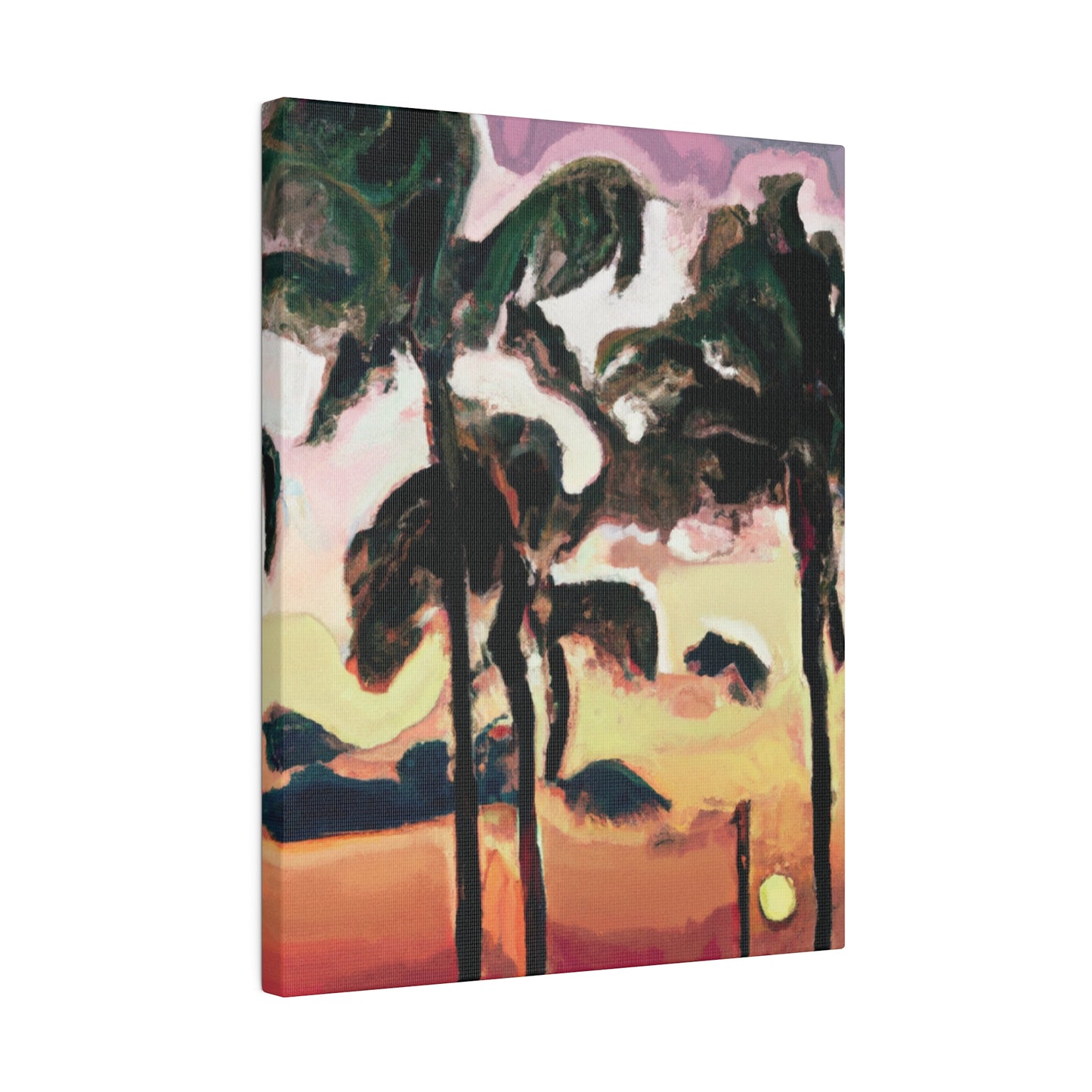 8274F - Miami Beach Sunset Painting Print | Miami | Beach | Sunset | Poster | Home Decor | Wall Art | Canvas