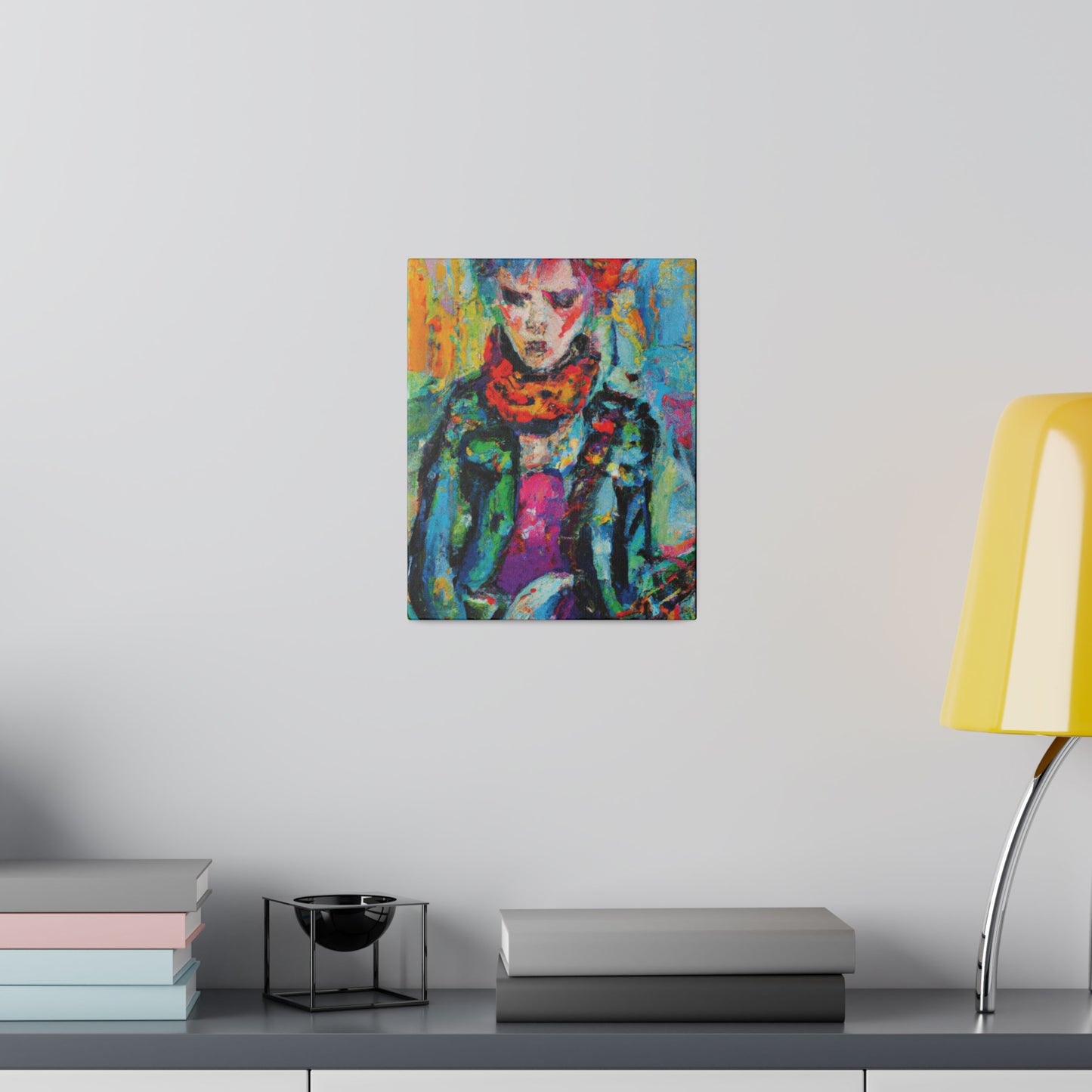 9432X - Rockstar Oil Painting Style Print | Poster | Home Decor | Wall Art | Music Art | Canvas