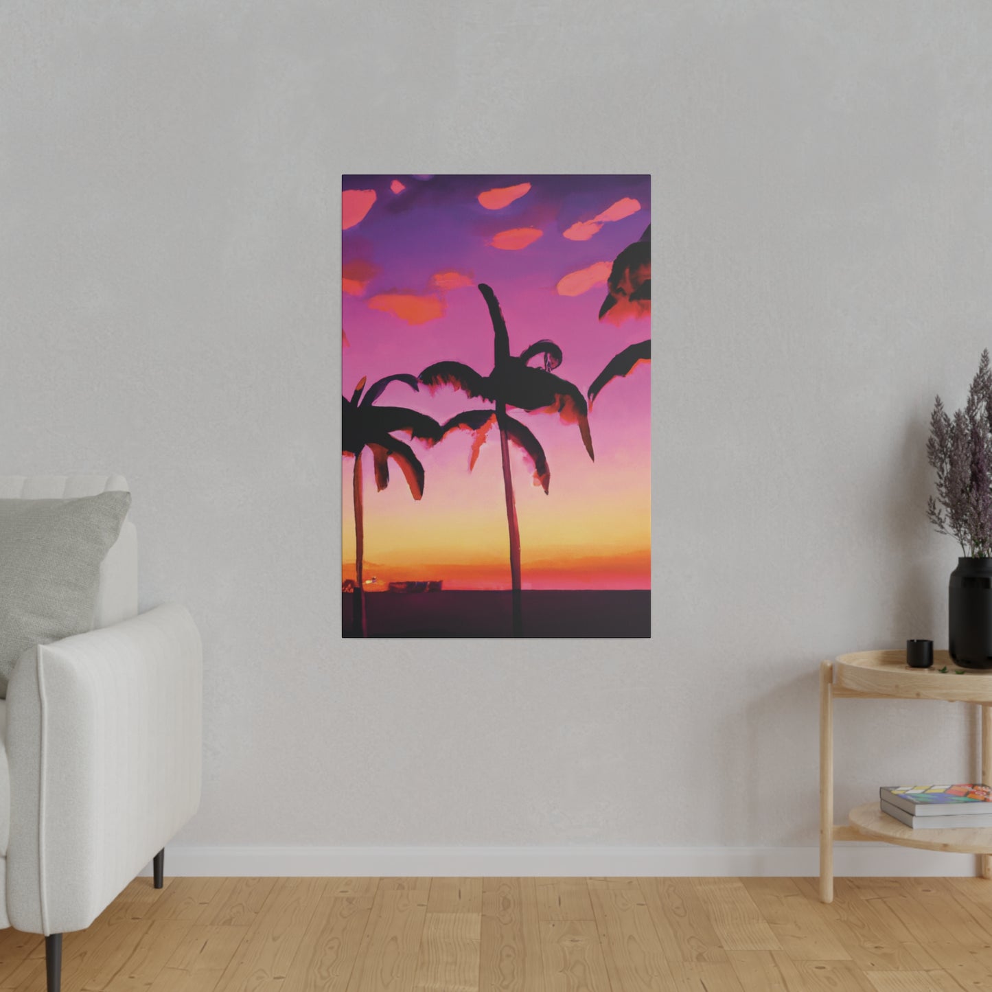 5426A - Miami Beach Sunset Painting Print | Miami | Beach | Sunset | Poster | Home Decor | Wall Art | Canvas