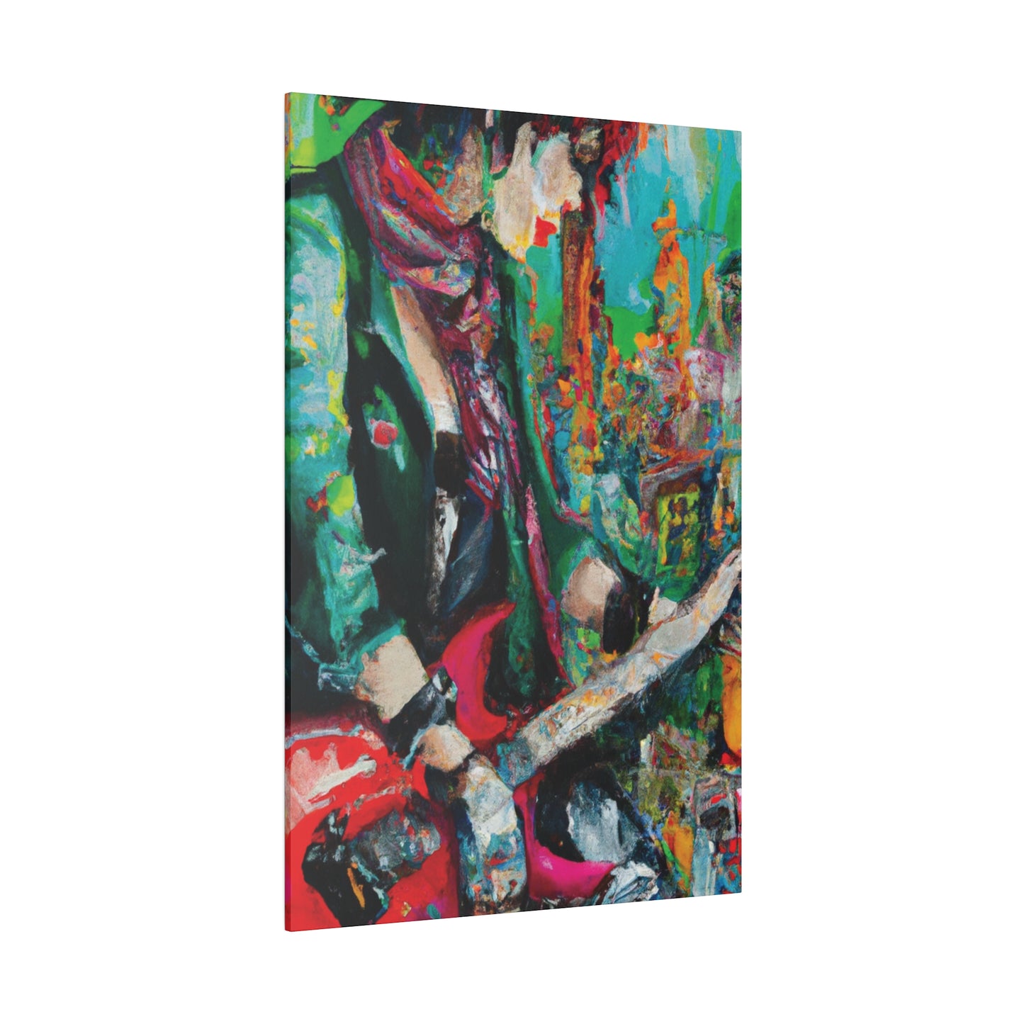 8679Y - Rockstar Oil Painting Style Print | Poster | Home Decor | Wall Art | Music Art | Canvas