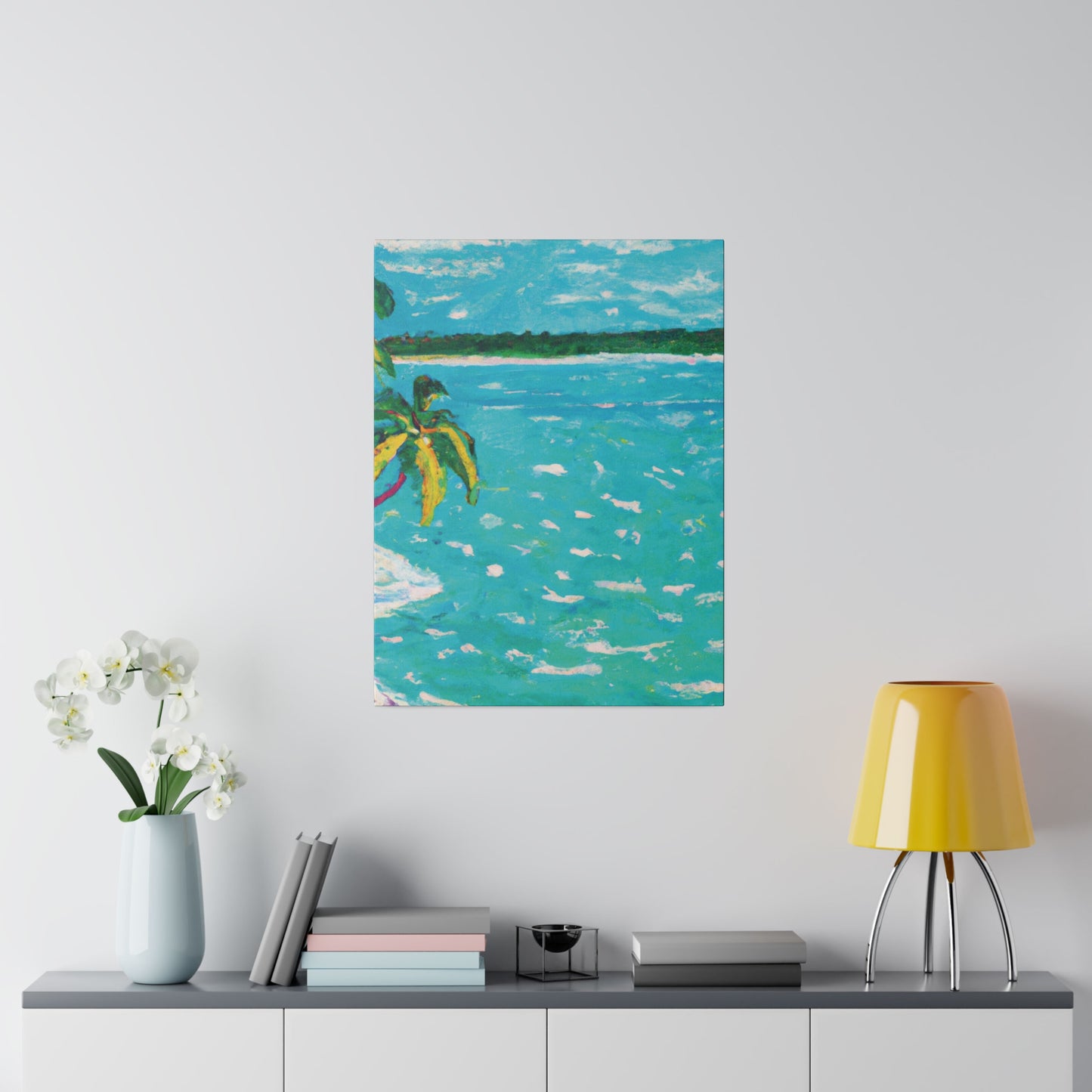 8278H - Bahamas Ocean Painting Print | Bahamas | Ocean | Beach | Poster | Home Decor | Wall Art | Canvas