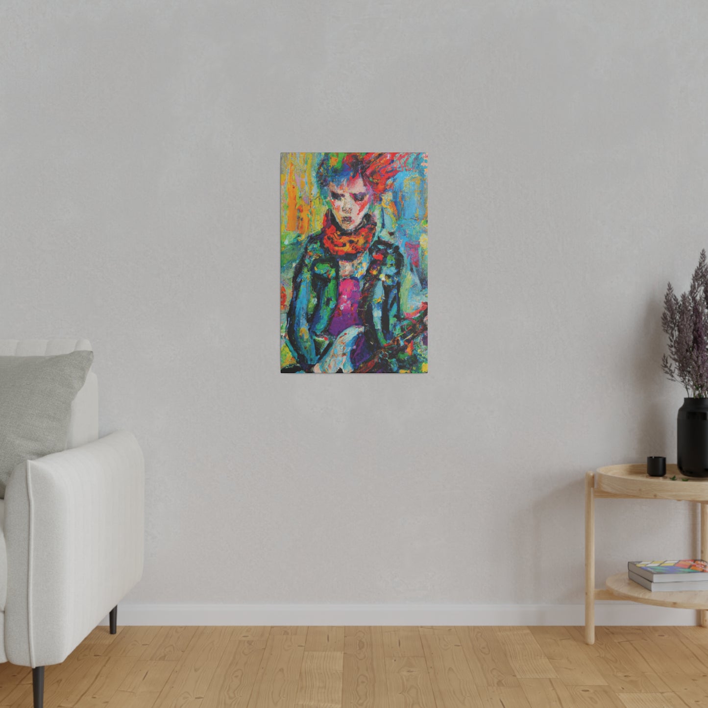 9432X - Rockstar Oil Painting Style Print | Poster | Home Decor | Wall Art | Music Art | Canvas