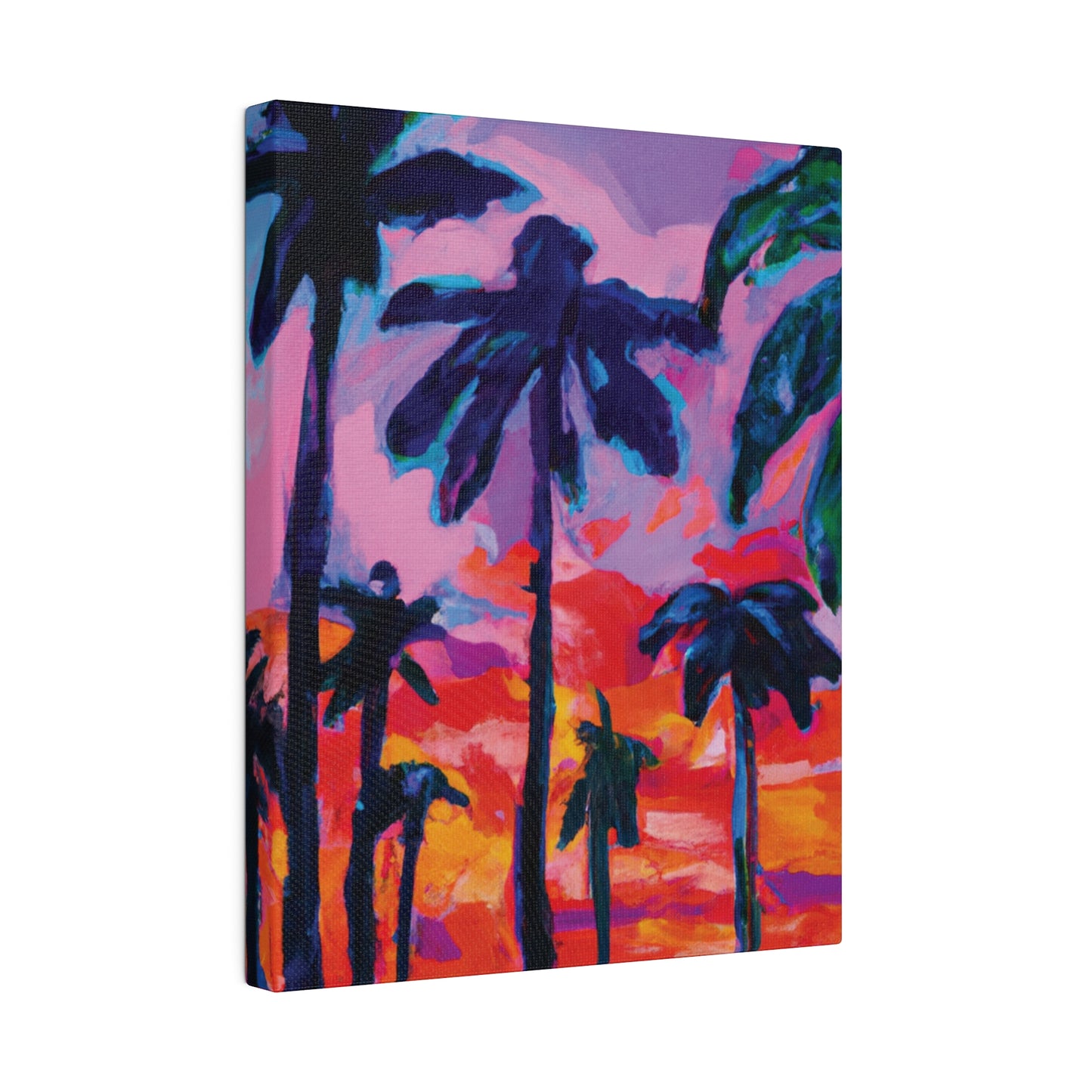 4754Q - Miami Beach Sunset Painting Print | Miami | Beach | Sunset | Poster | Home Decor | Wall Art | Canvas