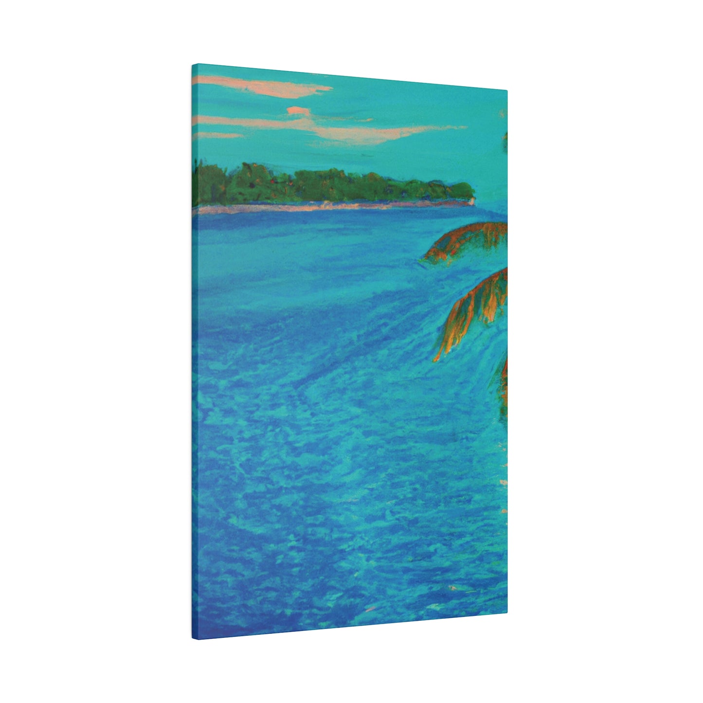 3303Q - Bahamas Ocean Painting Print | Bahamas | Ocean | Beach | Poster | Home Decor | Wall Art | Canvas