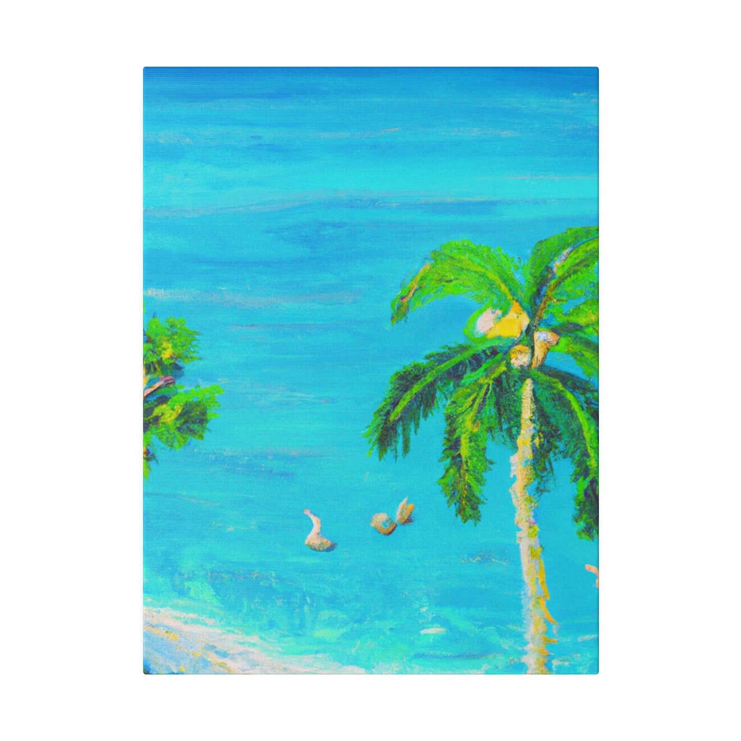 3749J - Bahamas Ocean Painting Print | Bahamas | Ocean | Beach | Poster | Home Decor | Wall Art | Canvas