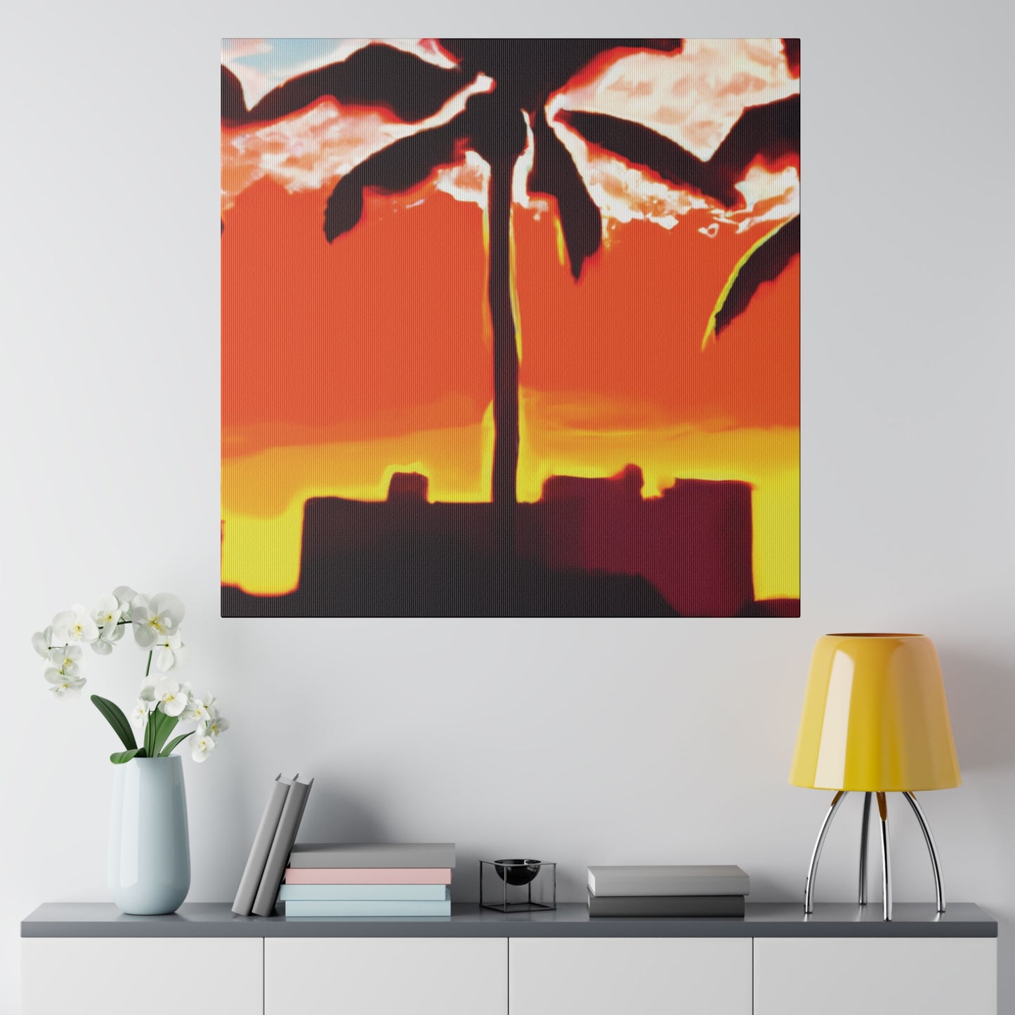 8999R - Miami Beach Sunset Painting Print | Miami | Beach | Sunset | Poster | Home Decor | Wall Art | Canvas