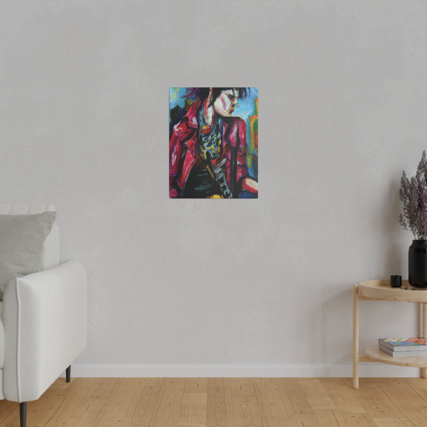 7152R - Rockstar Oil Painting Style Print | Poster | Home Decor | Wall Art | Music Art | Canvas